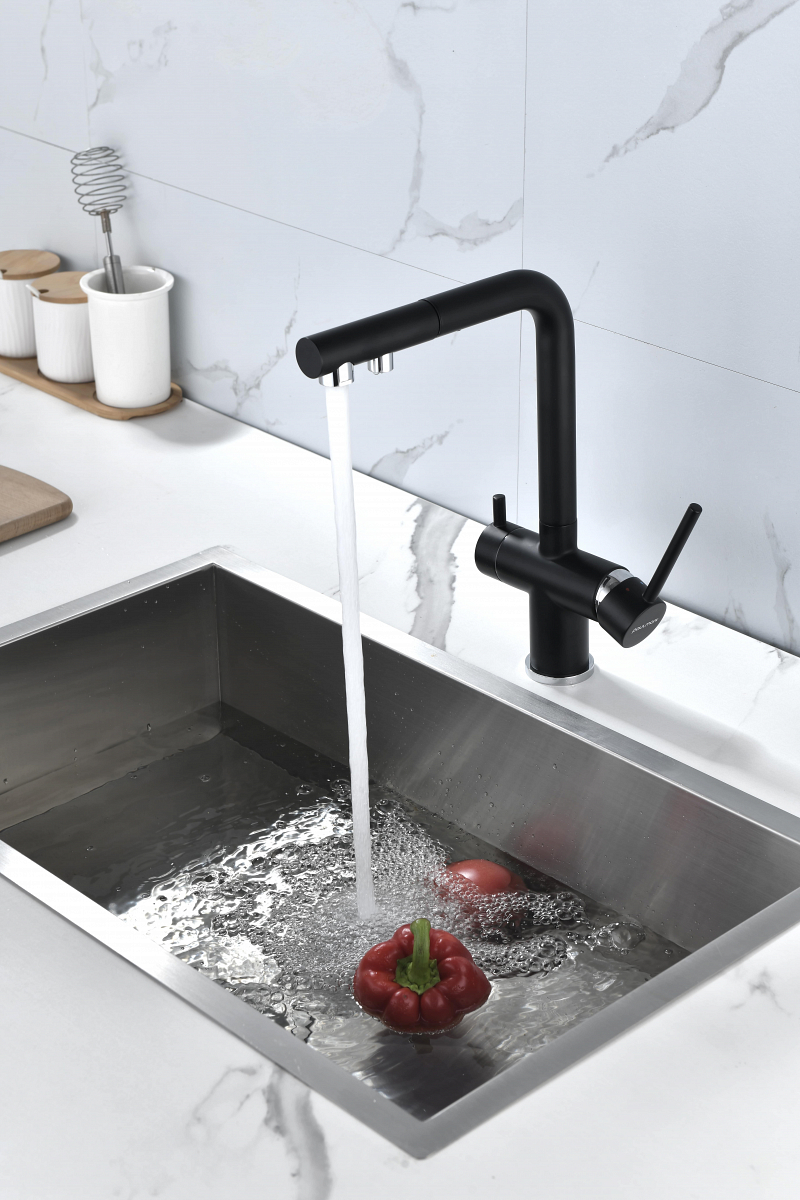 Превью картинка Смеситель для кухни Paulmark SERPENTINE Se213222-AN Антрацит #14