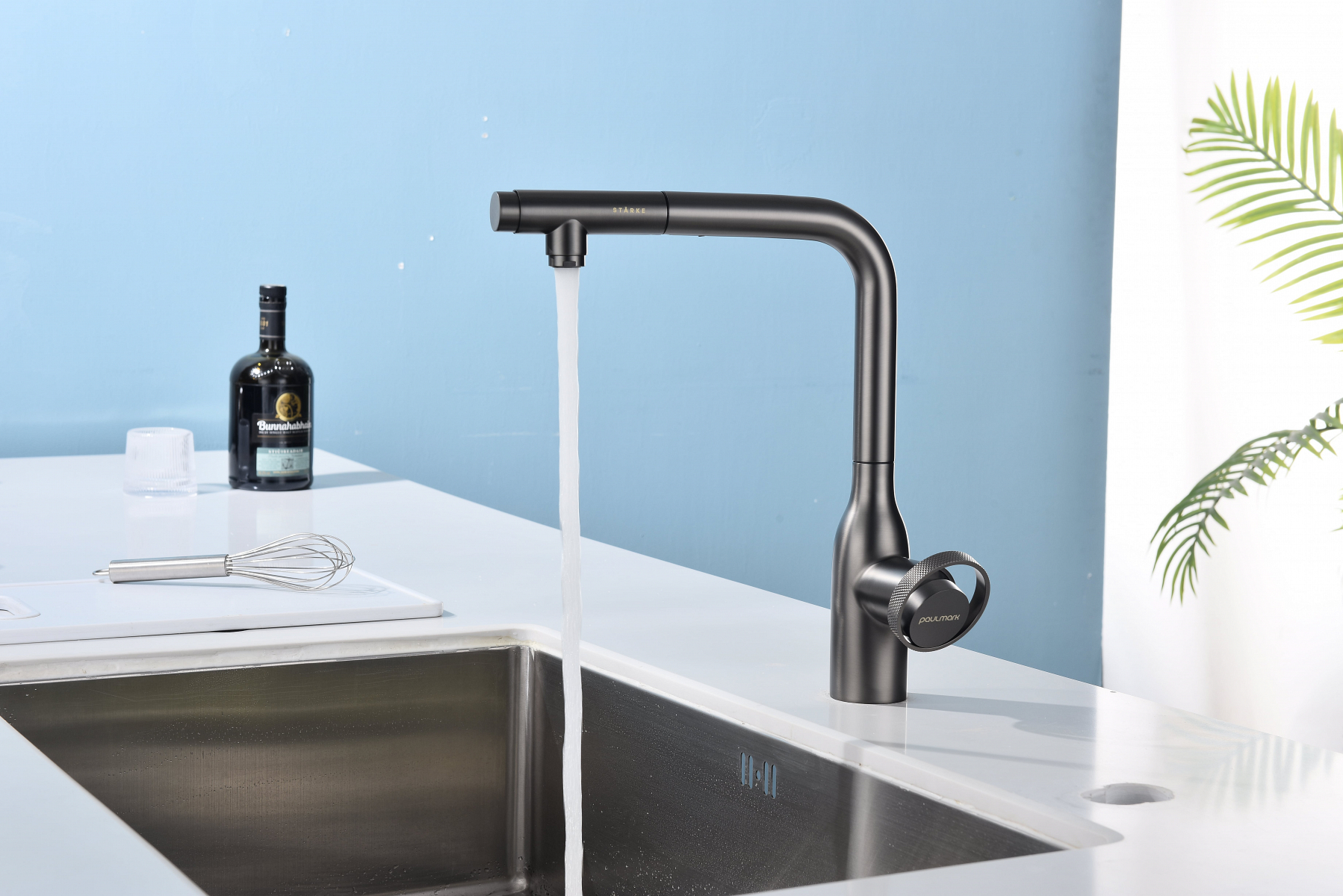 Превью картинка Смеситель для кухни Paulmark URBAN Ur213104-GM Вороненая сталь GM #4