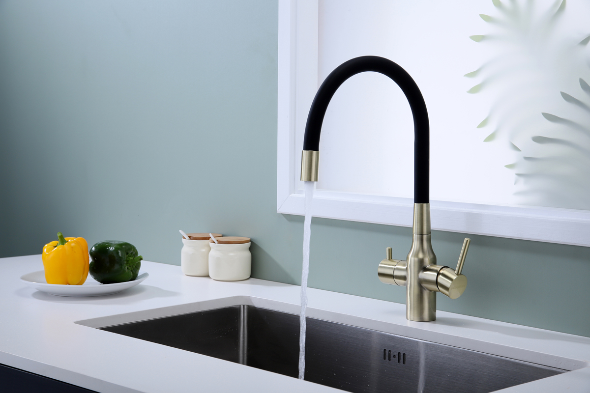 Превью картинка Смеситель для кухни Paulmark SALIX Sa213419-BR Бронза BR #4