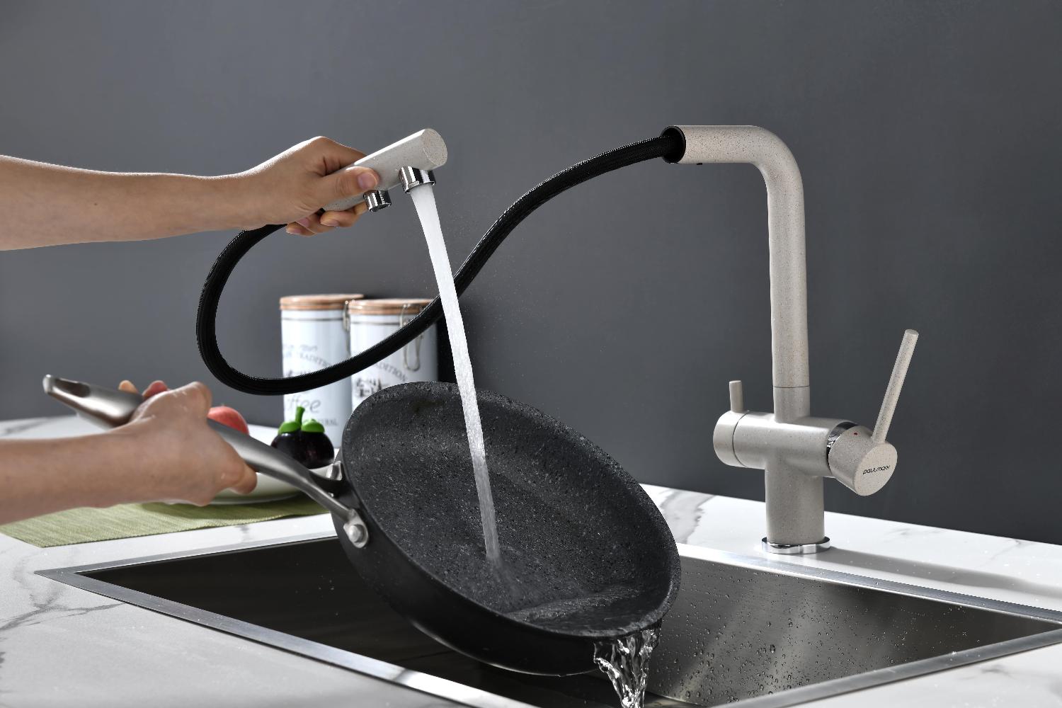 Превью картинка Смеситель для кухни Paulmark SERPENTINE Se213222-BE Бежевый #12