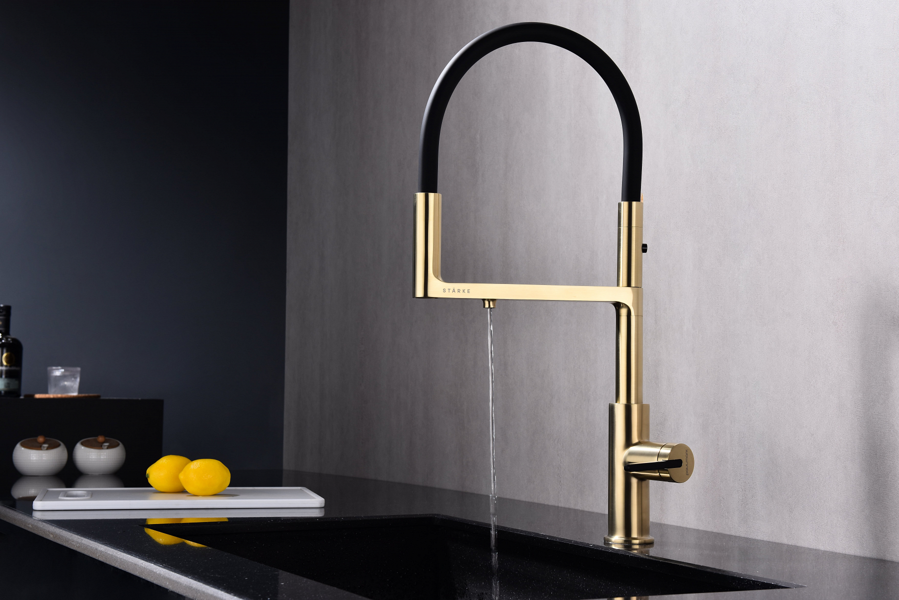 Превью картинка Смеситель для кухни Paulmark TORNADO To213402-LG Светлое золото #7