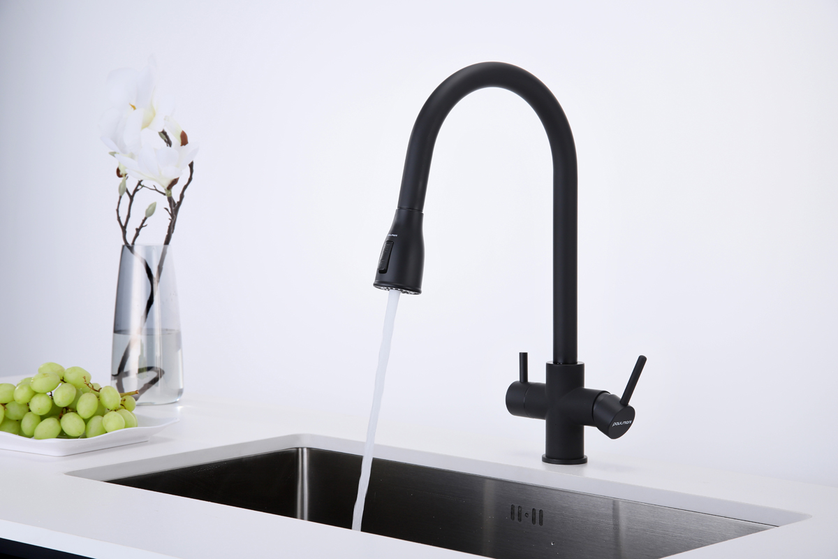 Превью картинка Смеситель для кухни Paulmark LANGE La214212-AN Антрацит #4