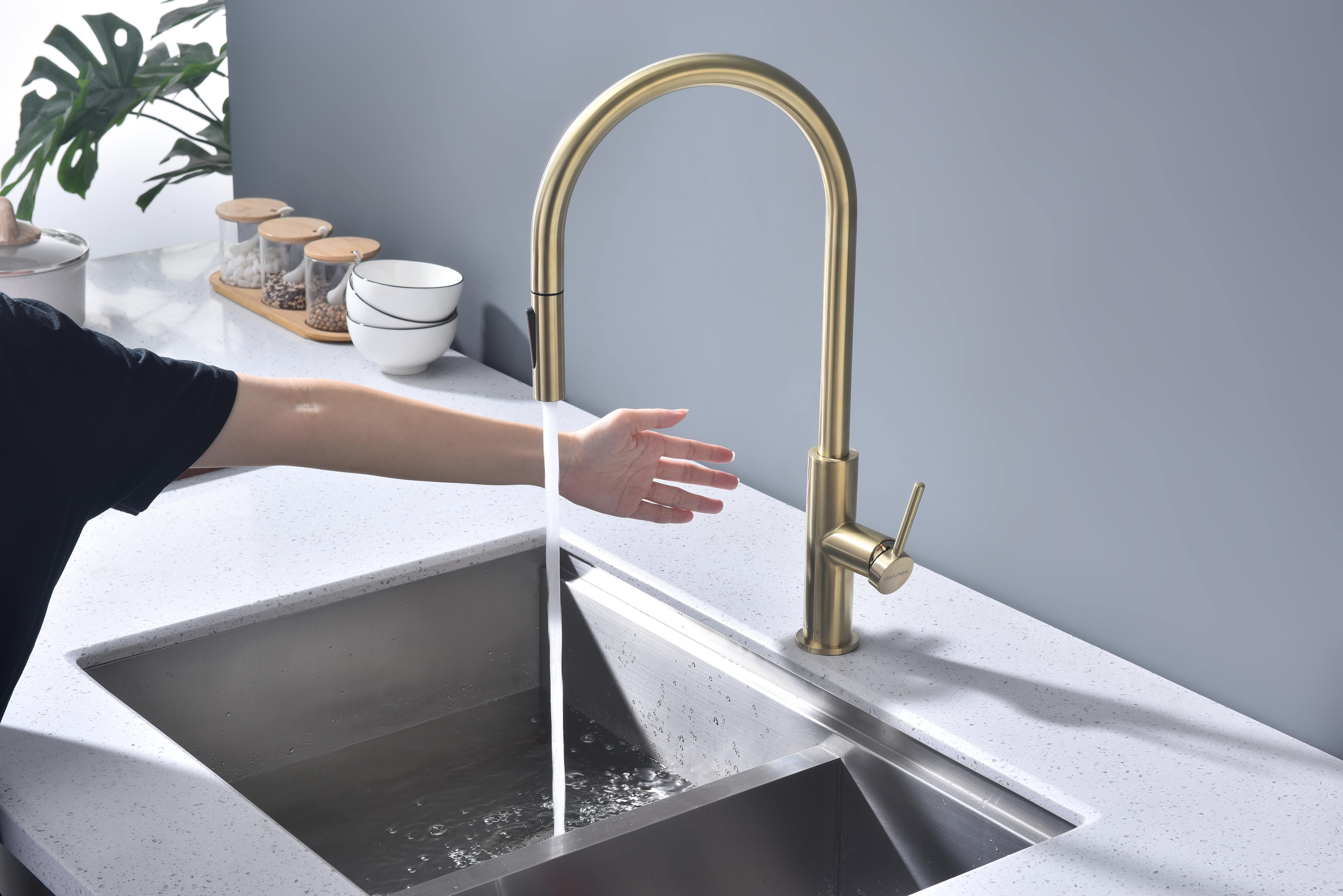 Превью картинка Смеситель для кухни Paulmark SENSO Se215180-LG Светлое золото #7