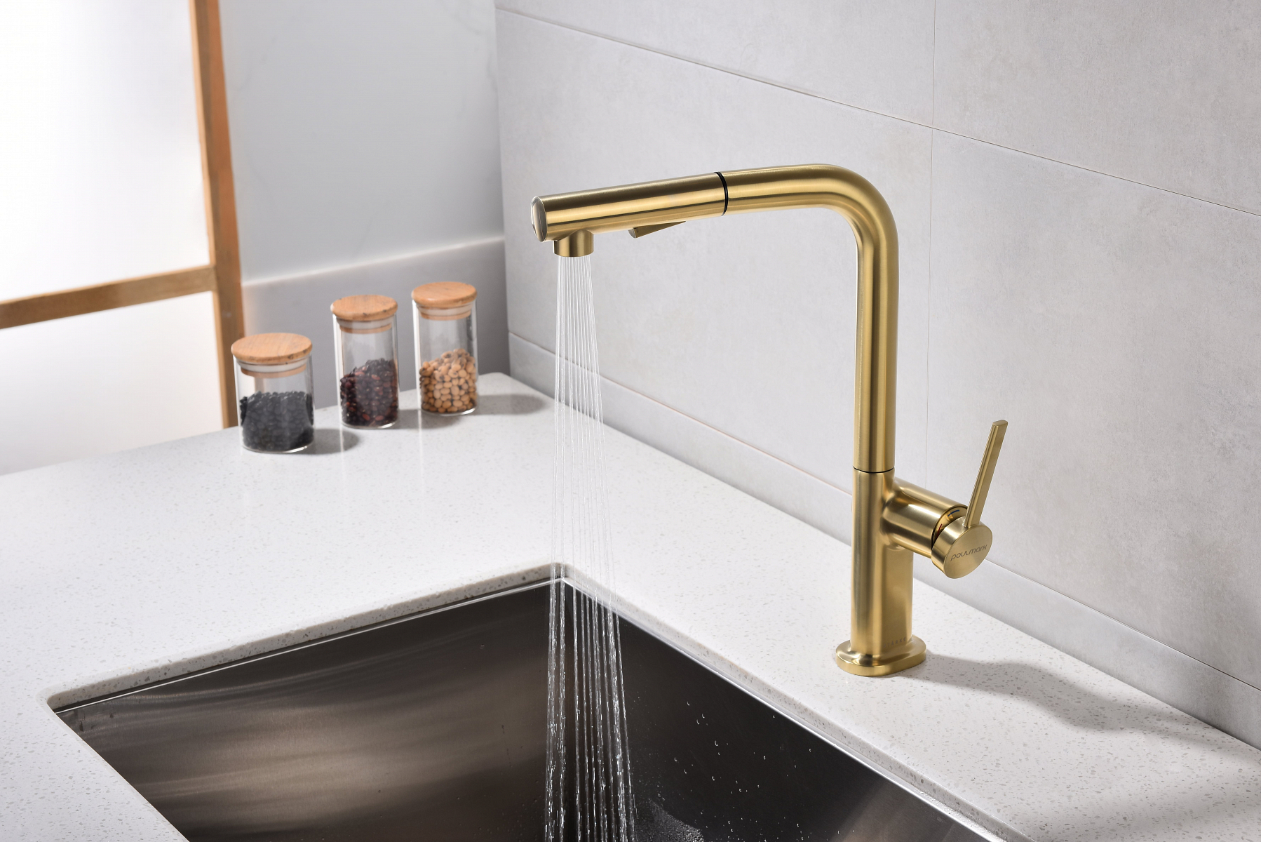 Превью картинка Смеситель для кухни Paulmark NEO Ne214419-LG Светлое золото #12