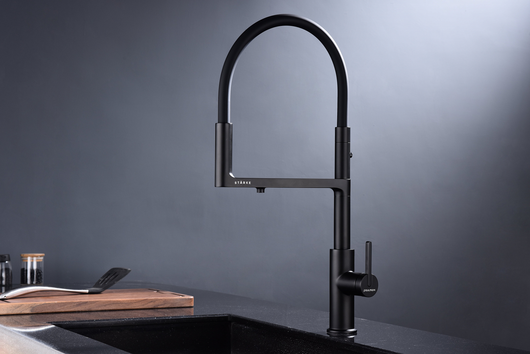 Превью картинка Смеситель для кухни Paulmark TORNADO To213402-AN Антрацит #3