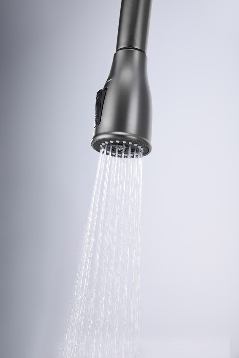 Превью картинка Смеситель для кухни Paulmark LANGE La214212-GM Вороненая сталь GM #10