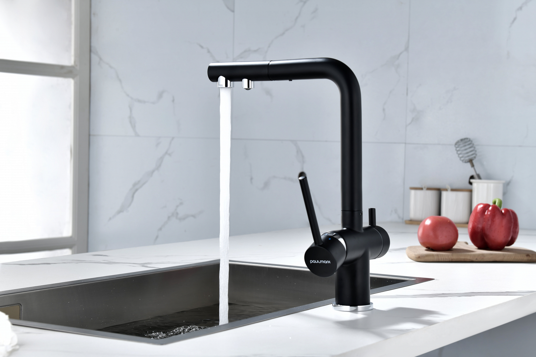 Превью картинка Смеситель для кухни Paulmark SERPENTINE Se213222-AN Антрацит #4