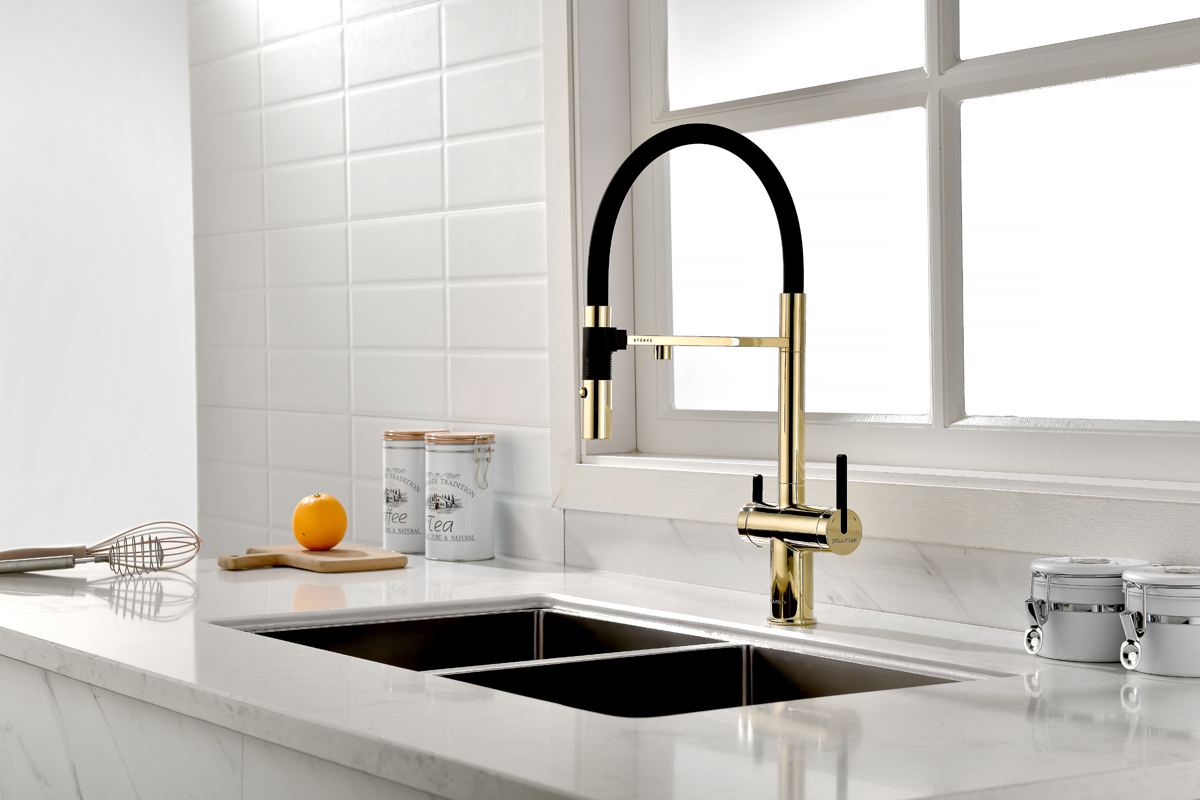 Превью картинка Смеситель для кухни Paulmark GRAVITY Gr213888-G Золото G #3