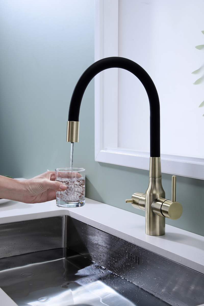 Превью картинка Смеситель для кухни Paulmark SALIX Sa213419-BR Бронза BR #5