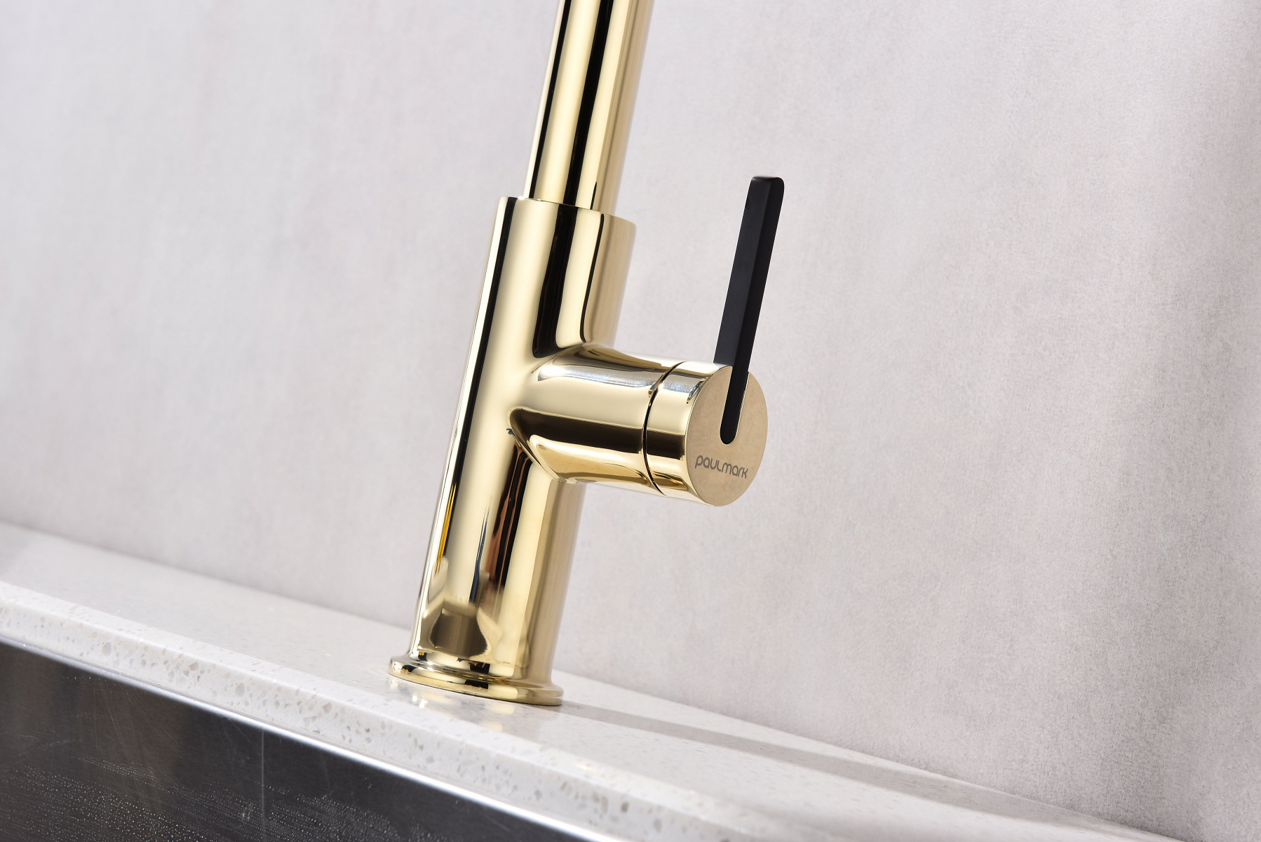Превью картинка Смеситель для кухни Paulmark TORNADO To213402-G Золото G #12