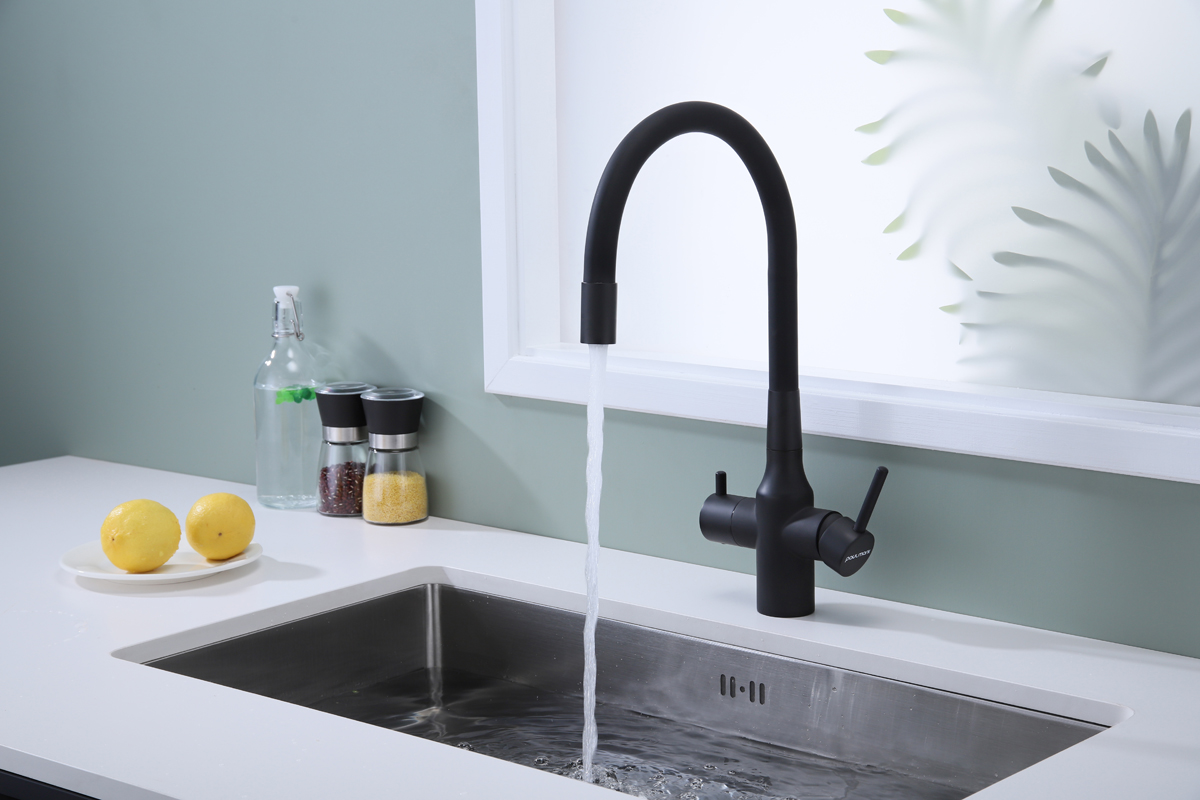 Превью картинка Смеситель для кухни Paulmark SALIX Sa213419-AN Антрацит #4