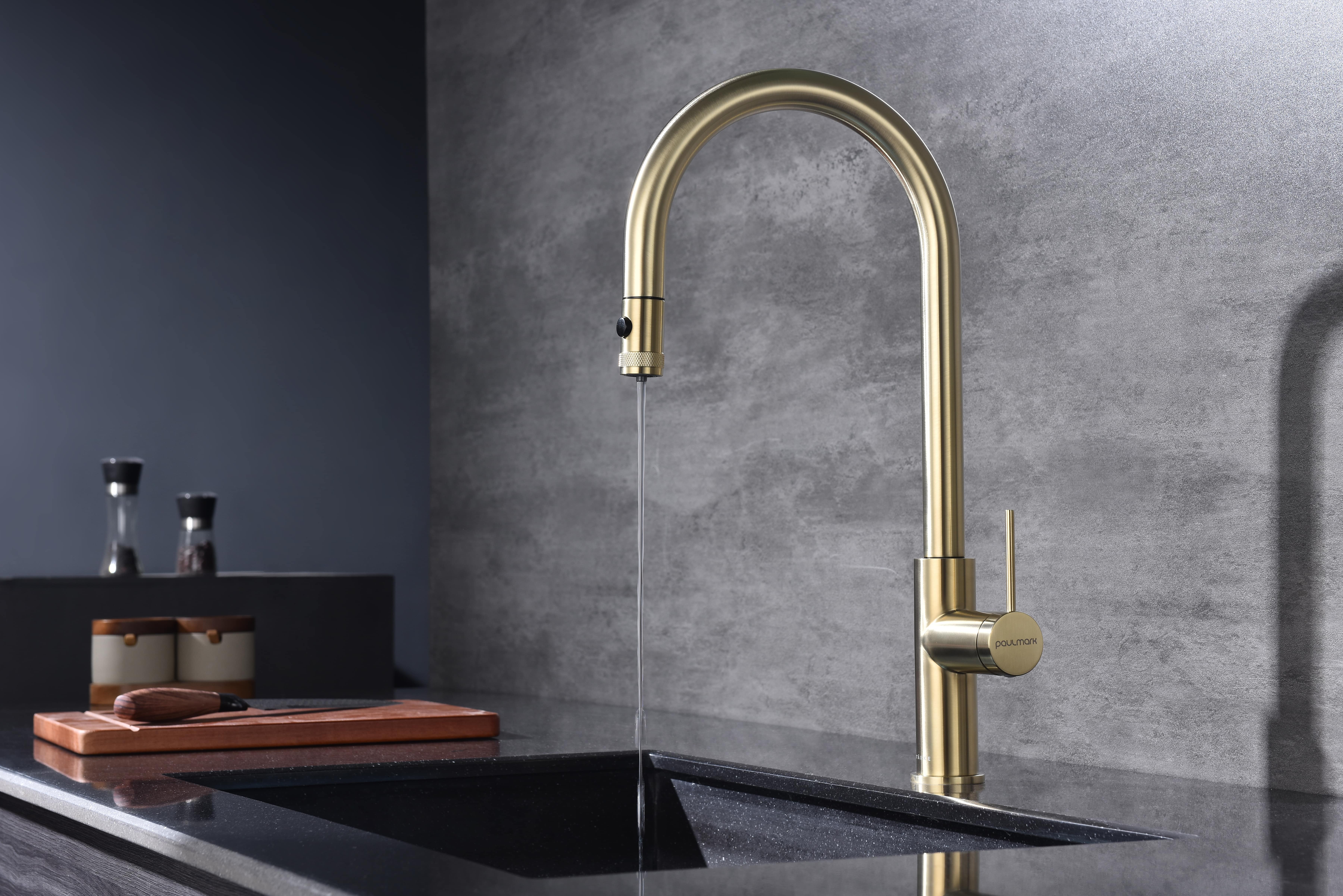 Превью картинка Смеситель для кухни Paulmark GALANT Ga213077-LG Светлое золото #4