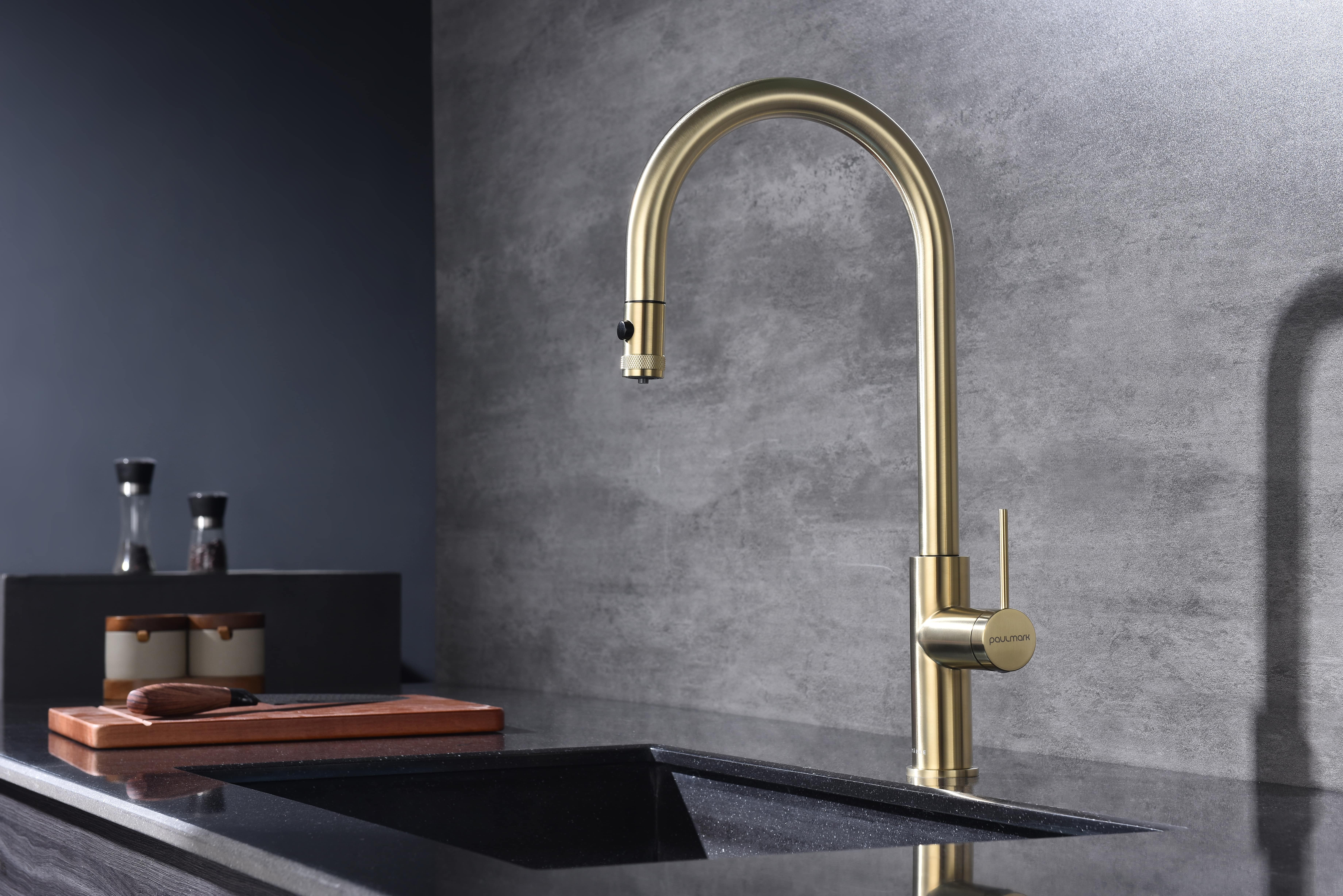 Превью картинка Смеситель для кухни Paulmark GALANT Ga213077-LG Светлое золото #3