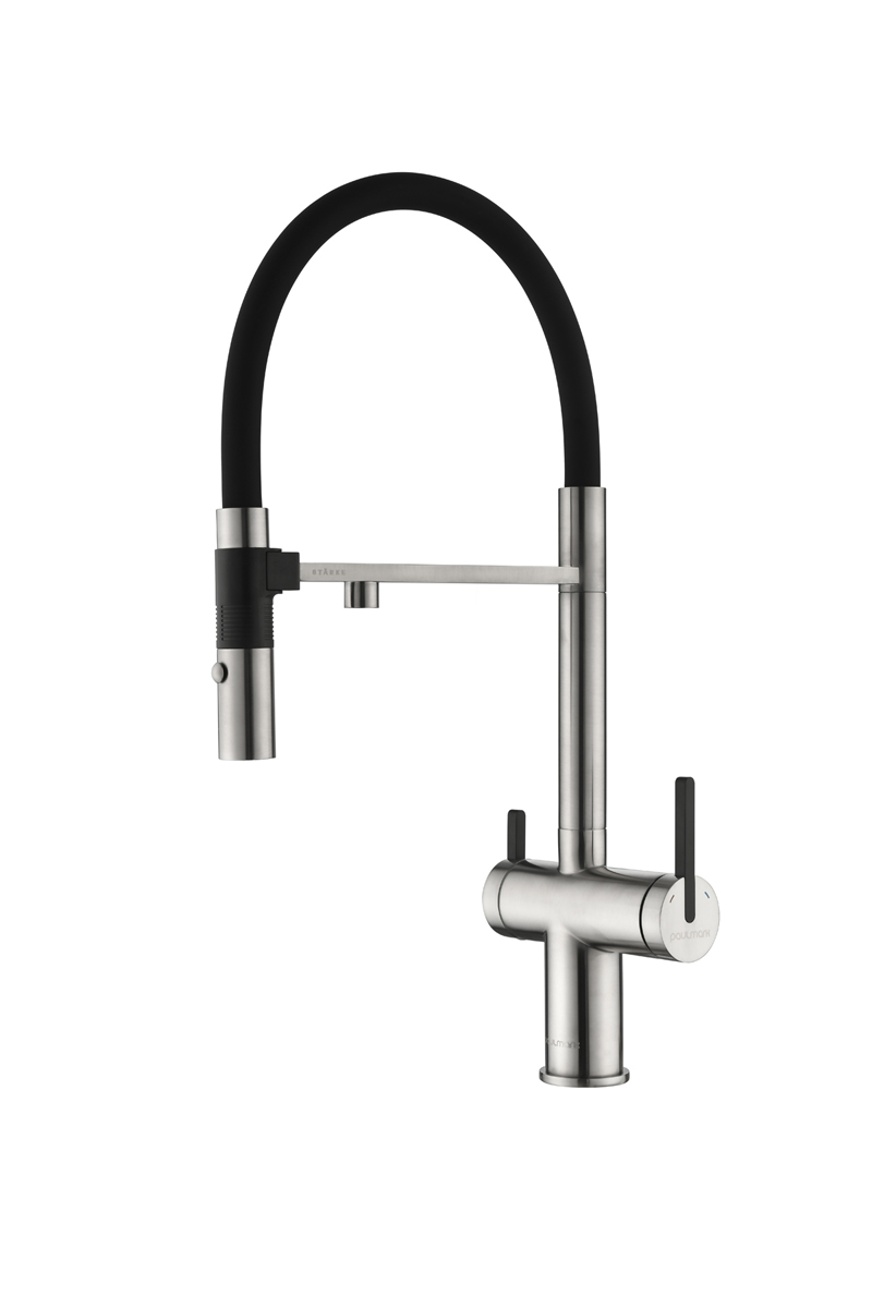 Превью картинка Смеситель для кухни Paulmark GRAVITY Gr213888-BS Брашированная сталь #2