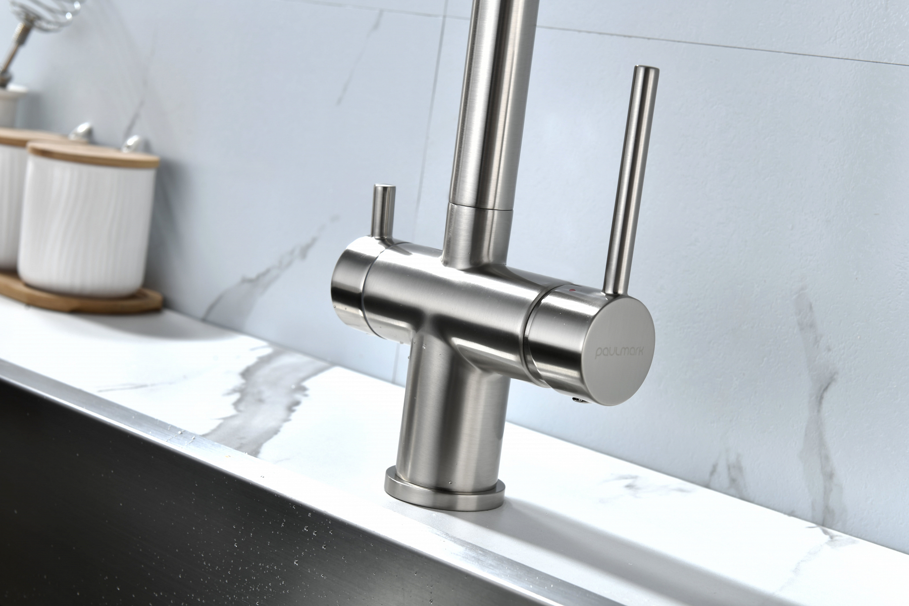 Превью картинка Смеситель для кухни Paulmark SERPENTINE Se213222-BS Брашированная сталь #9