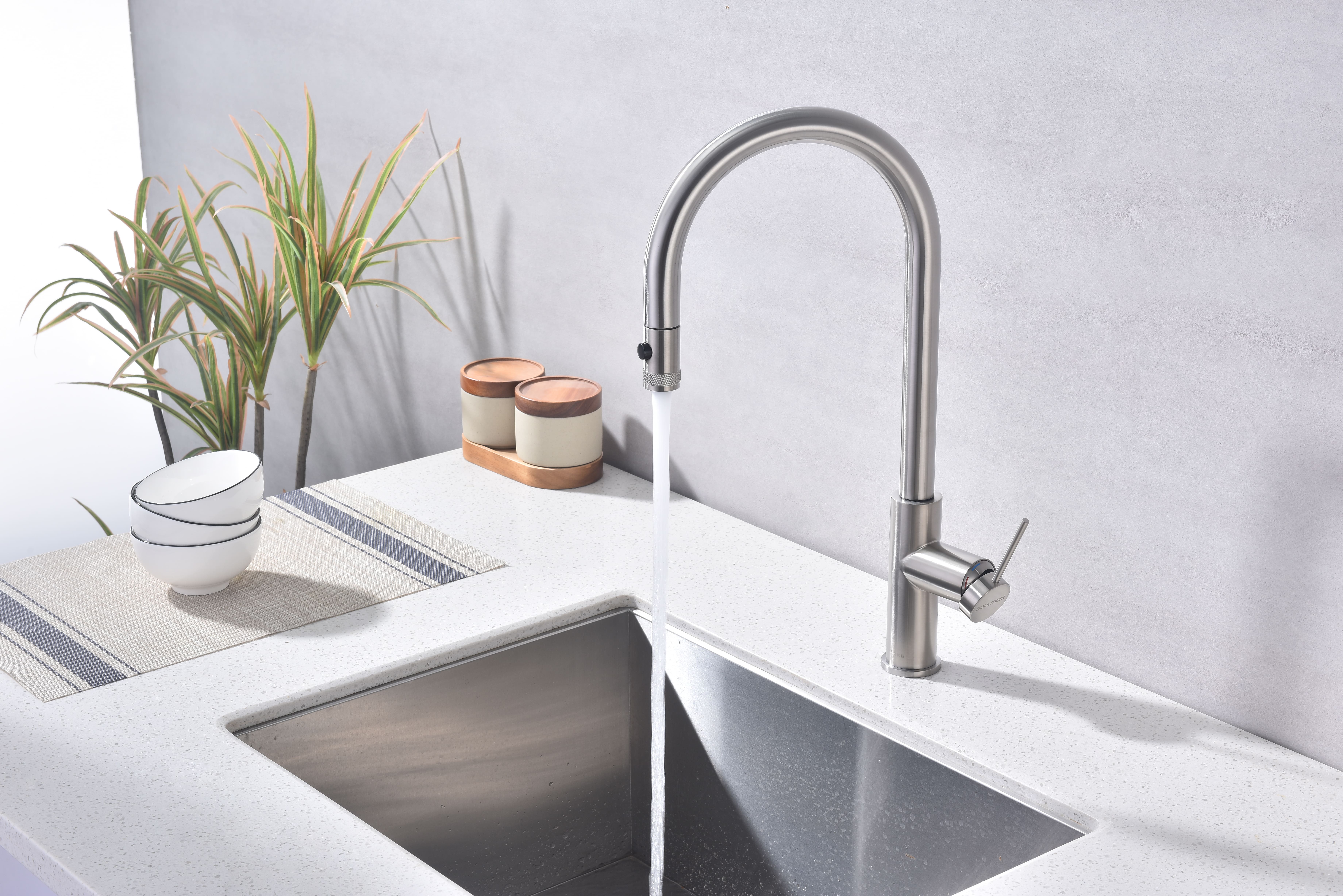 Превью картинка Смеситель для кухни Paulmark GALANT Ga213077-BS Брашированная сталь #14