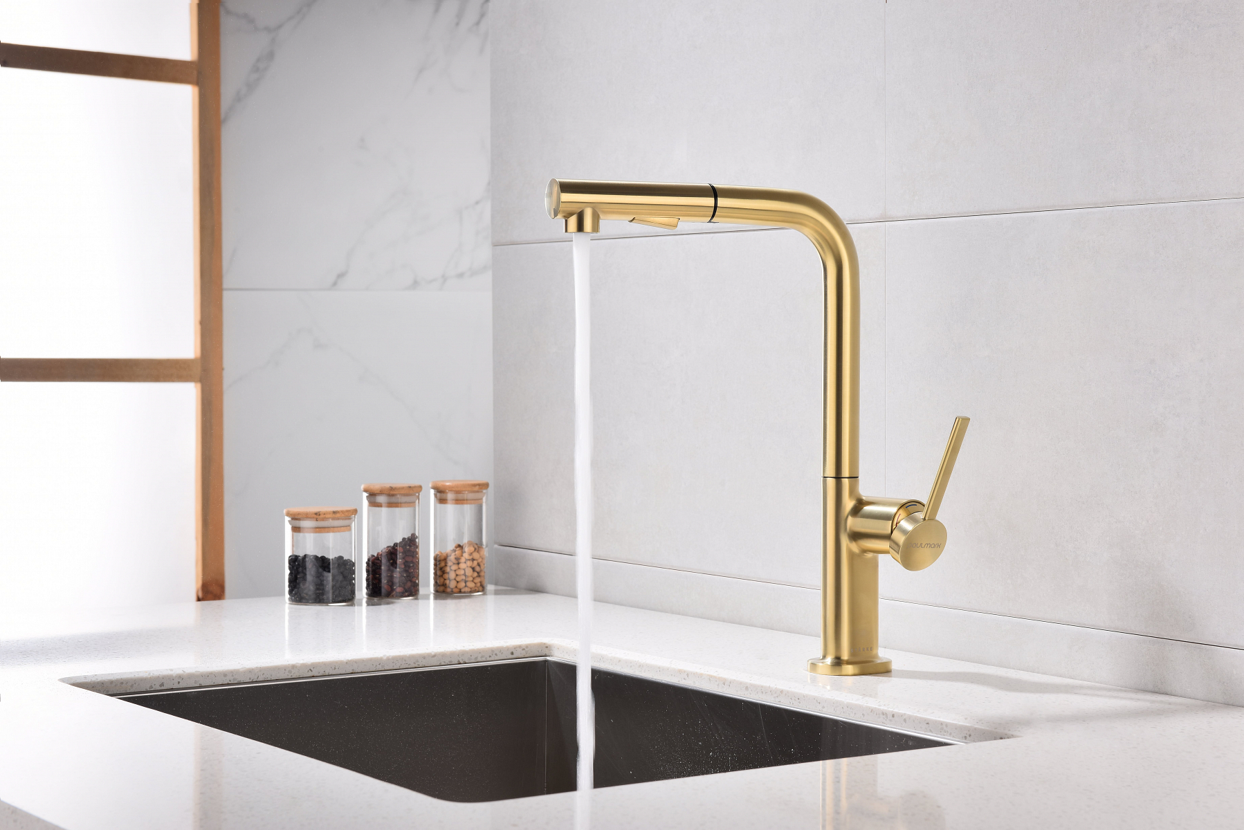 Превью картинка Смеситель для кухни Paulmark NEO Ne214419-LG Светлое золото #3