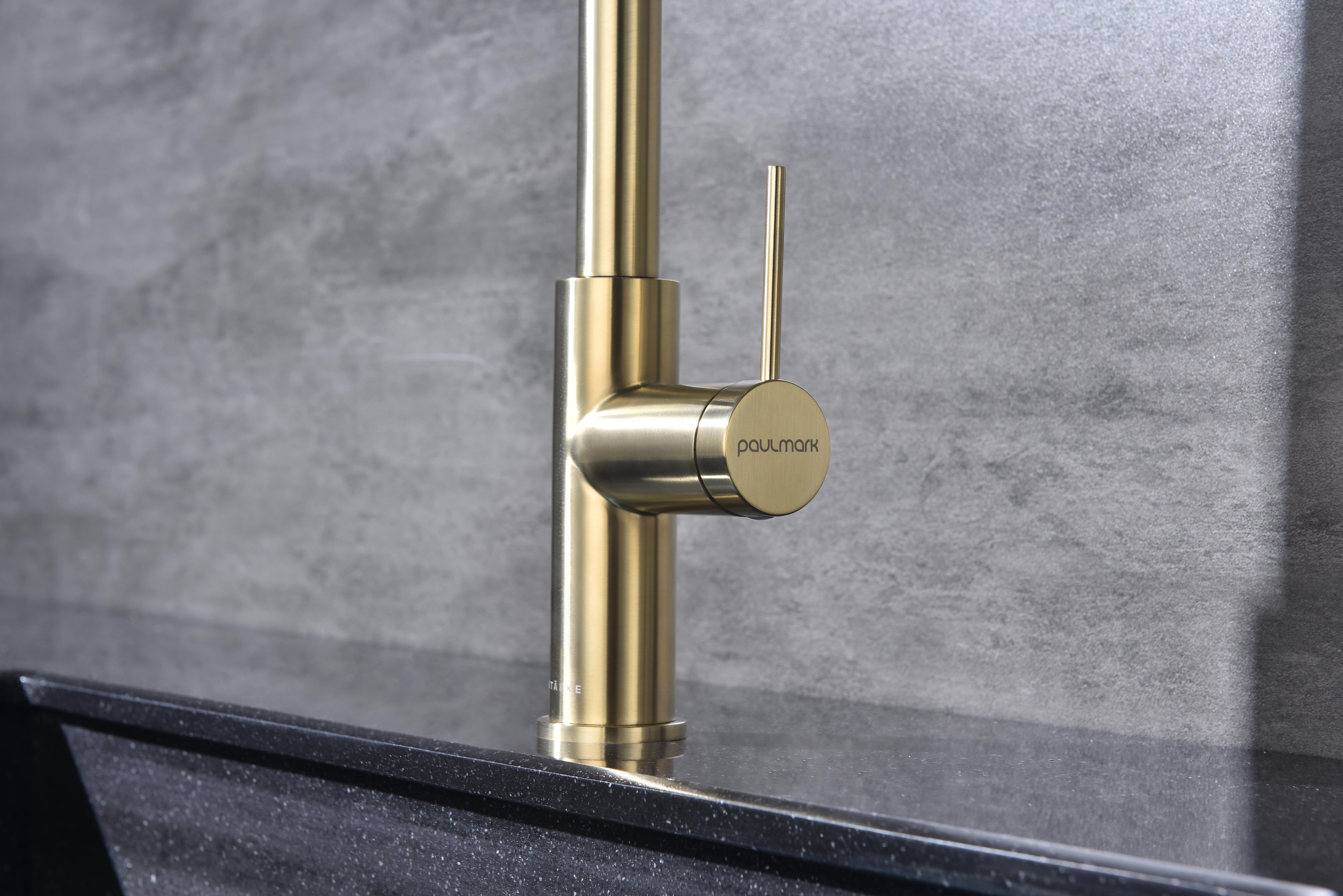 Превью картинка Смеситель для кухни Paulmark GALANT Ga213077-LG Светлое золото #12