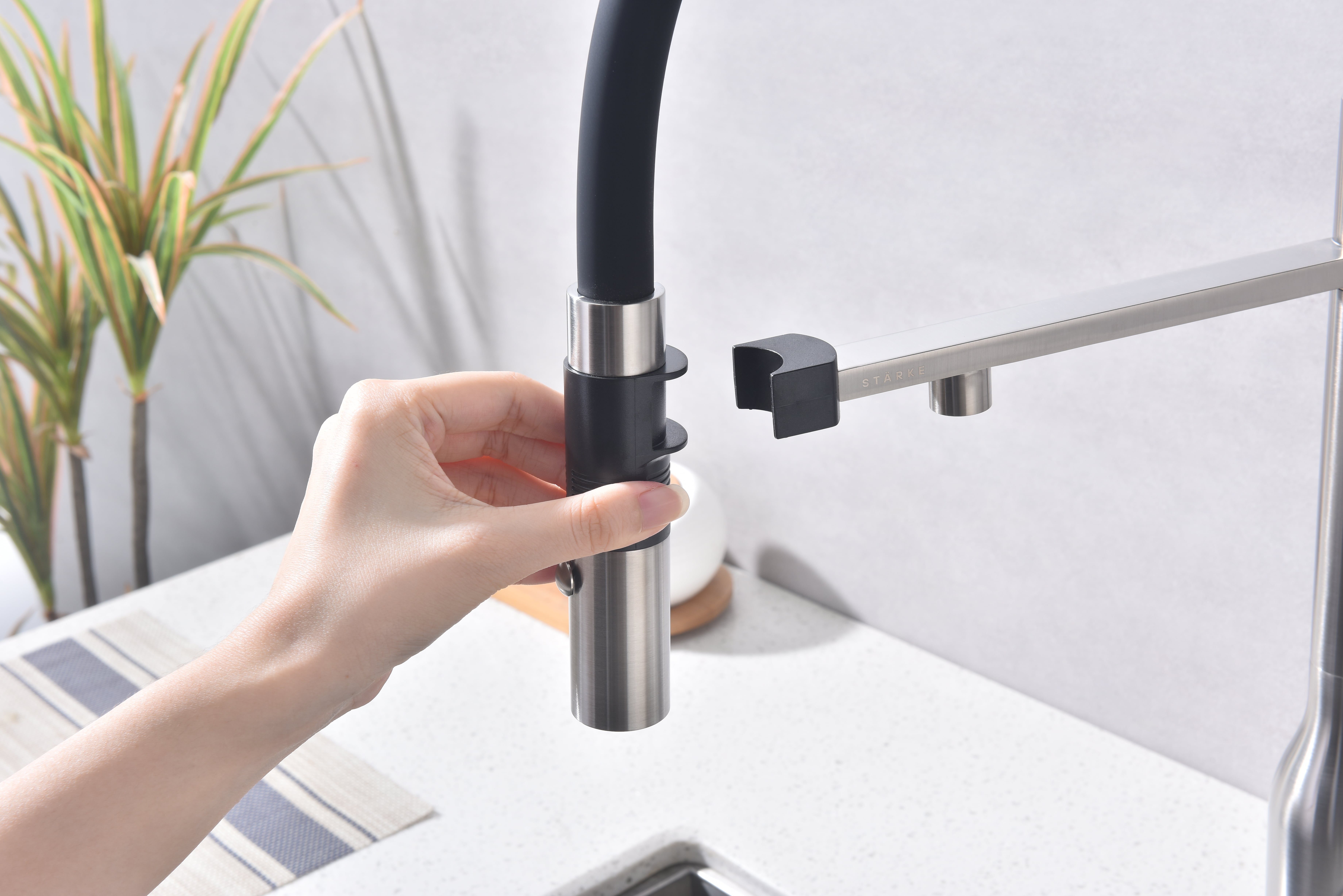 Превью картинка Смеситель для кухни Paulmark MAGNETO ONE Ma213188-BS Брашированная сталь #10