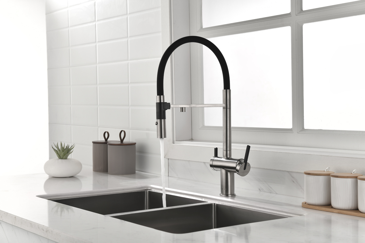 Превью картинка Смеситель для кухни Paulmark GRAVITY Gr213888-BS Брашированная сталь #4