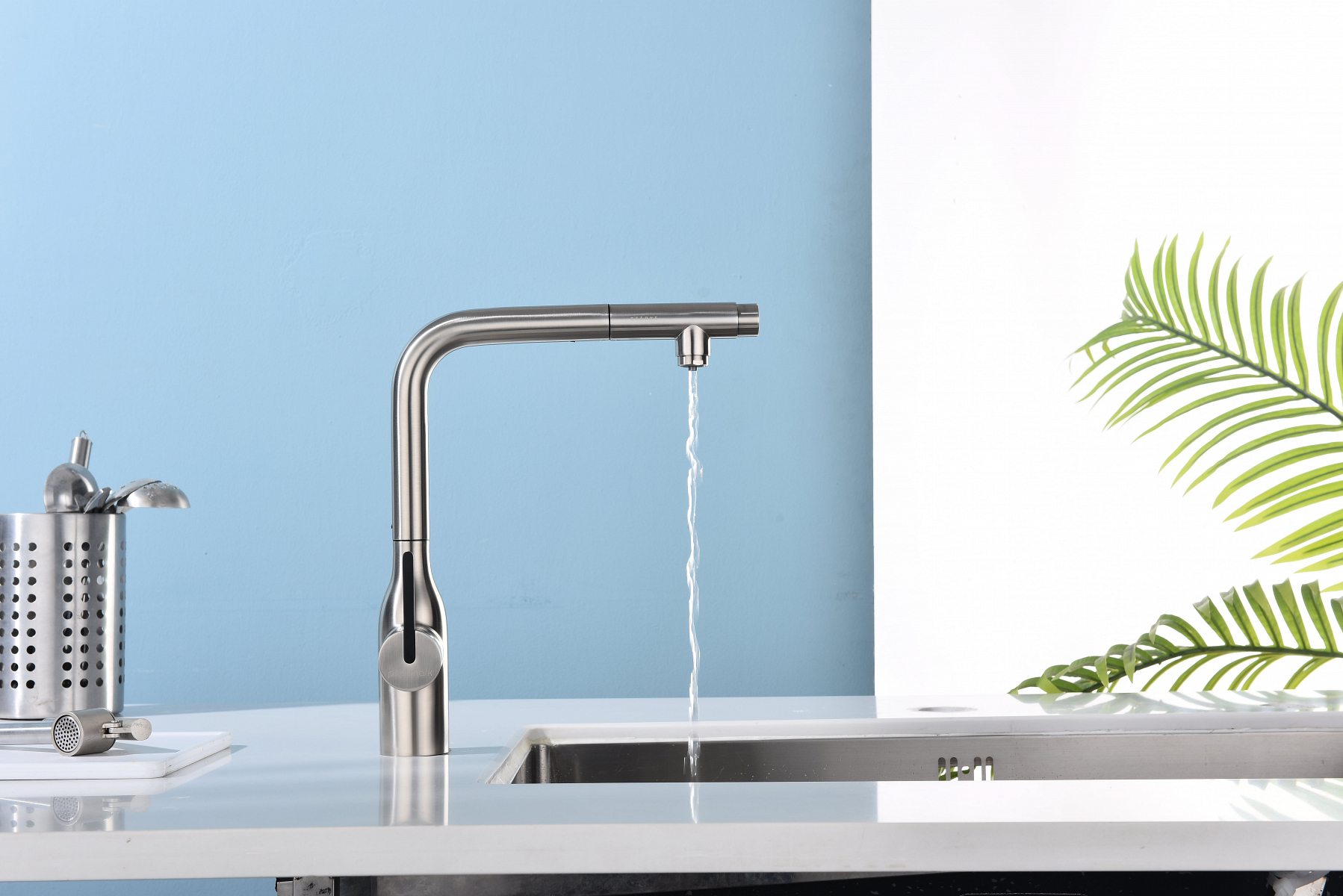 Превью картинка Смеситель для кухни Paulmark VIPER Vi213105-BS Брашированная сталь #9