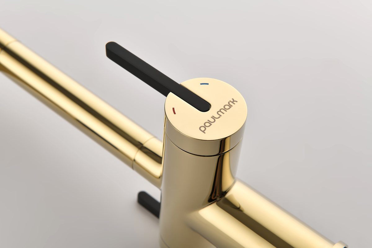 Превью картинка Смеситель для кухни Paulmark GRAVITY Gr213888-G Золото G #14