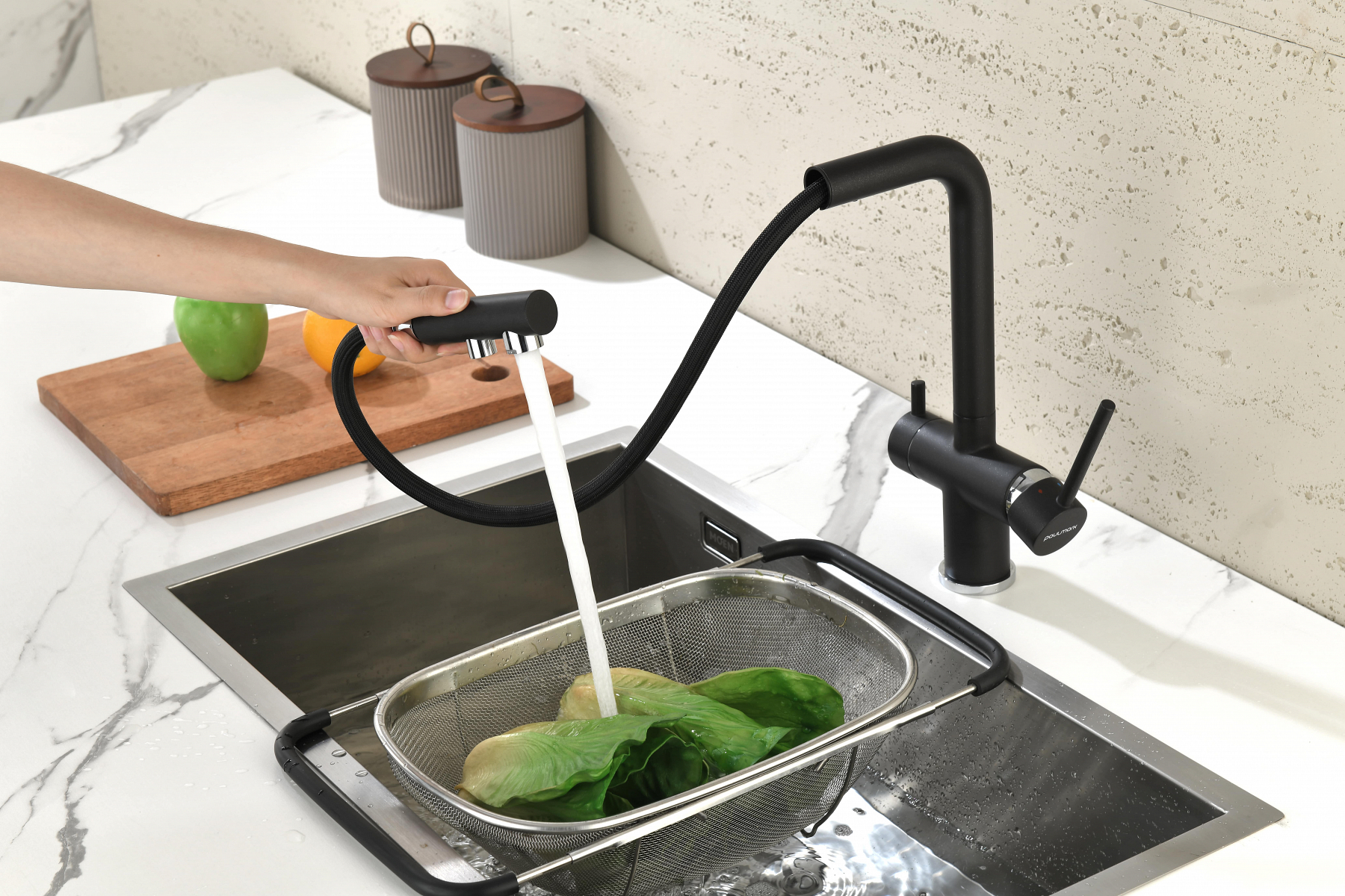 Превью картинка Смеситель для кухни Paulmark SERPENTINE Se213222-BLM Черный #9