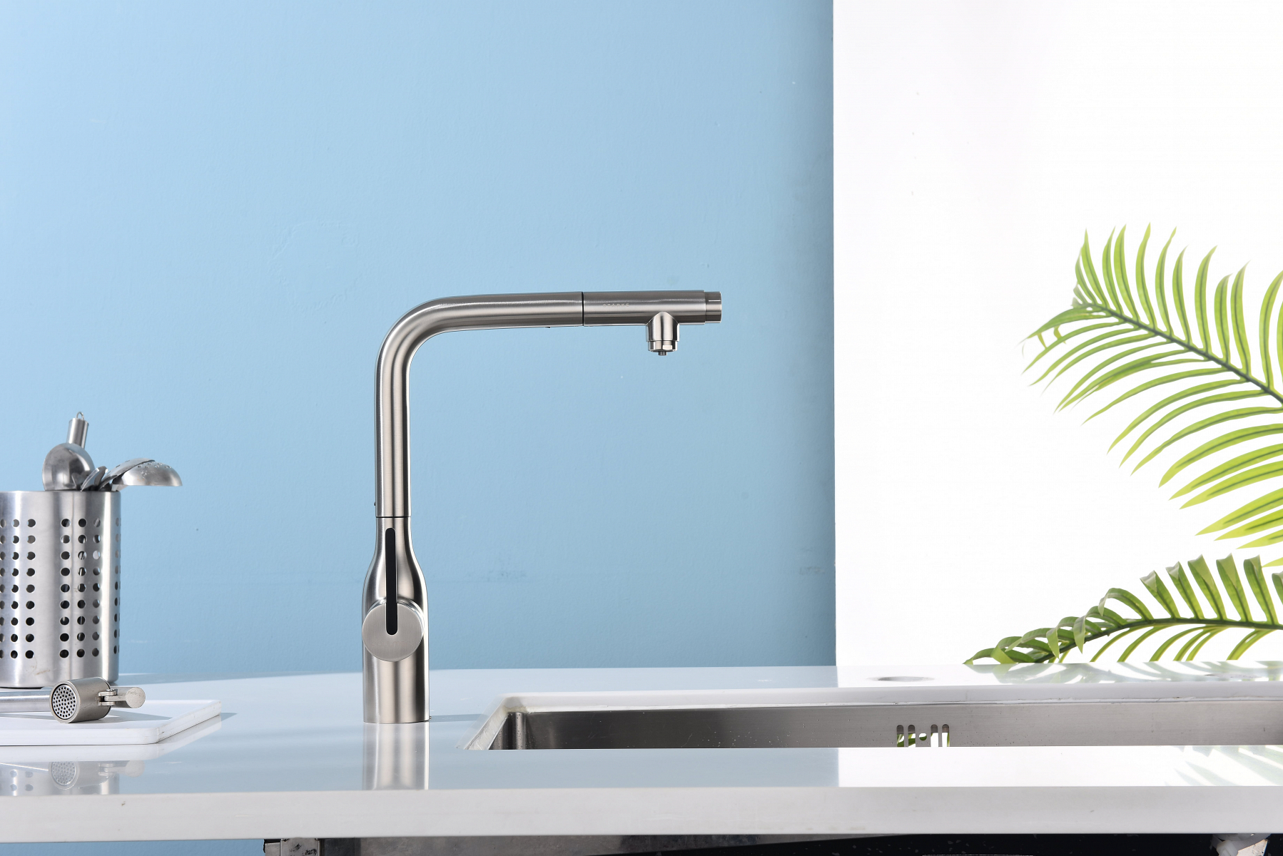 Превью картинка Смеситель для кухни Paulmark VIPER Vi213105-BS Брашированная сталь #10