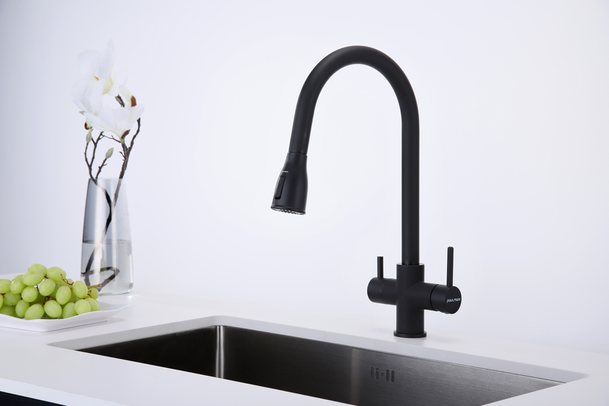 Превью картинка Смеситель для кухни Paulmark LANGE La214212-AN Антрацит #3