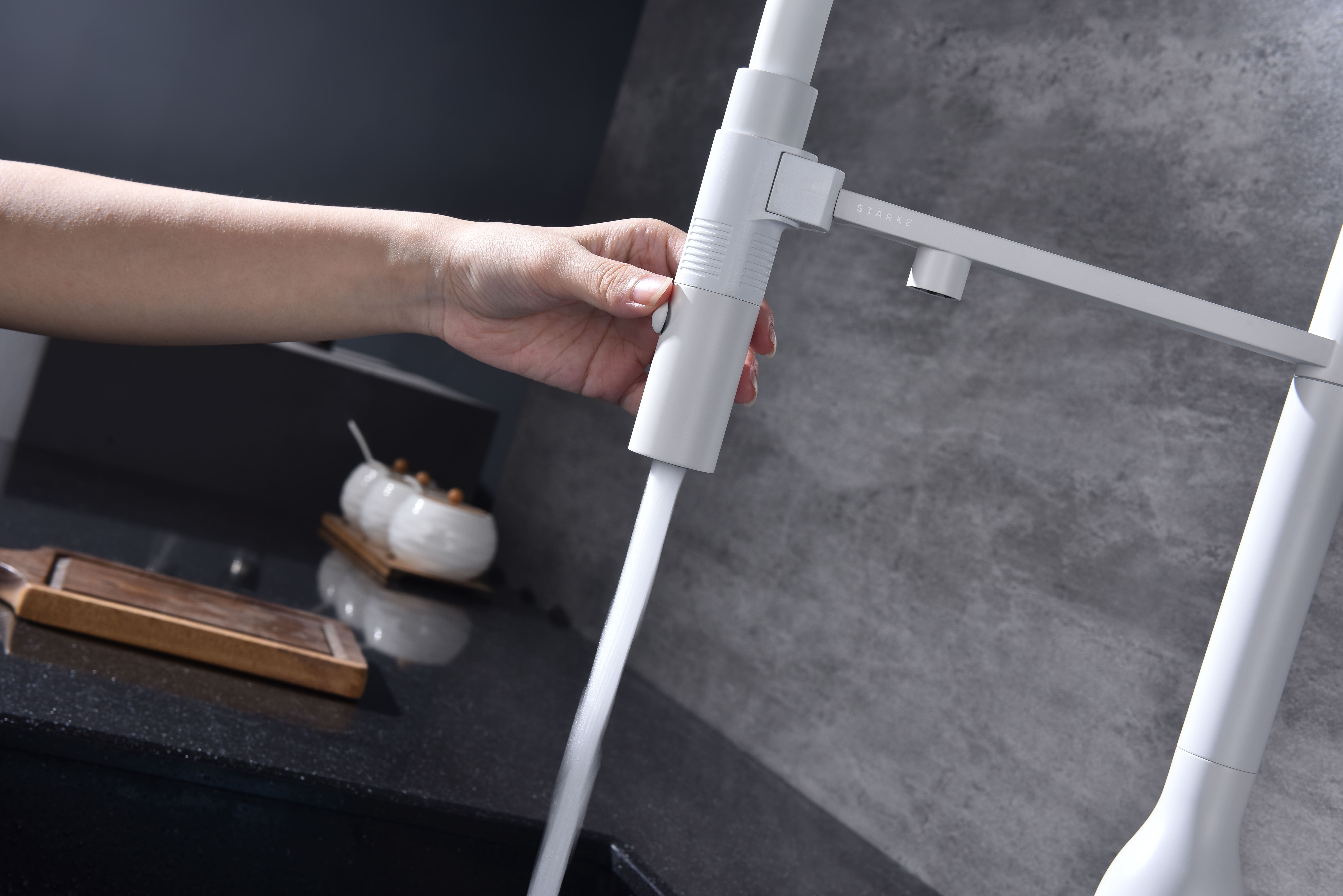 Превью картинка Смеситель для кухни Paulmark MAGNETO ONE Ma213188-WH Белый матовый WH #11