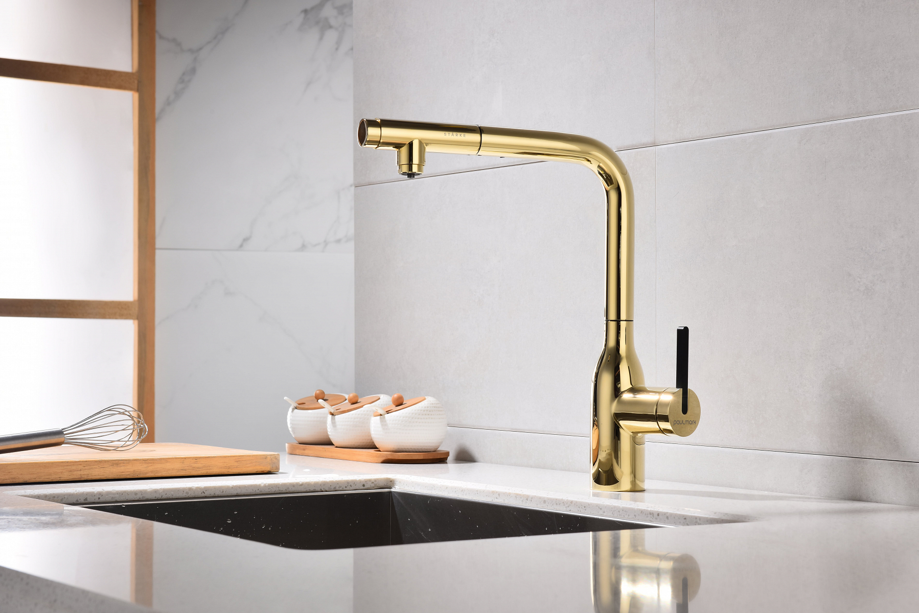 Превью картинка Смеситель для кухни Paulmark VIPER Vi213105-G Золото G #4