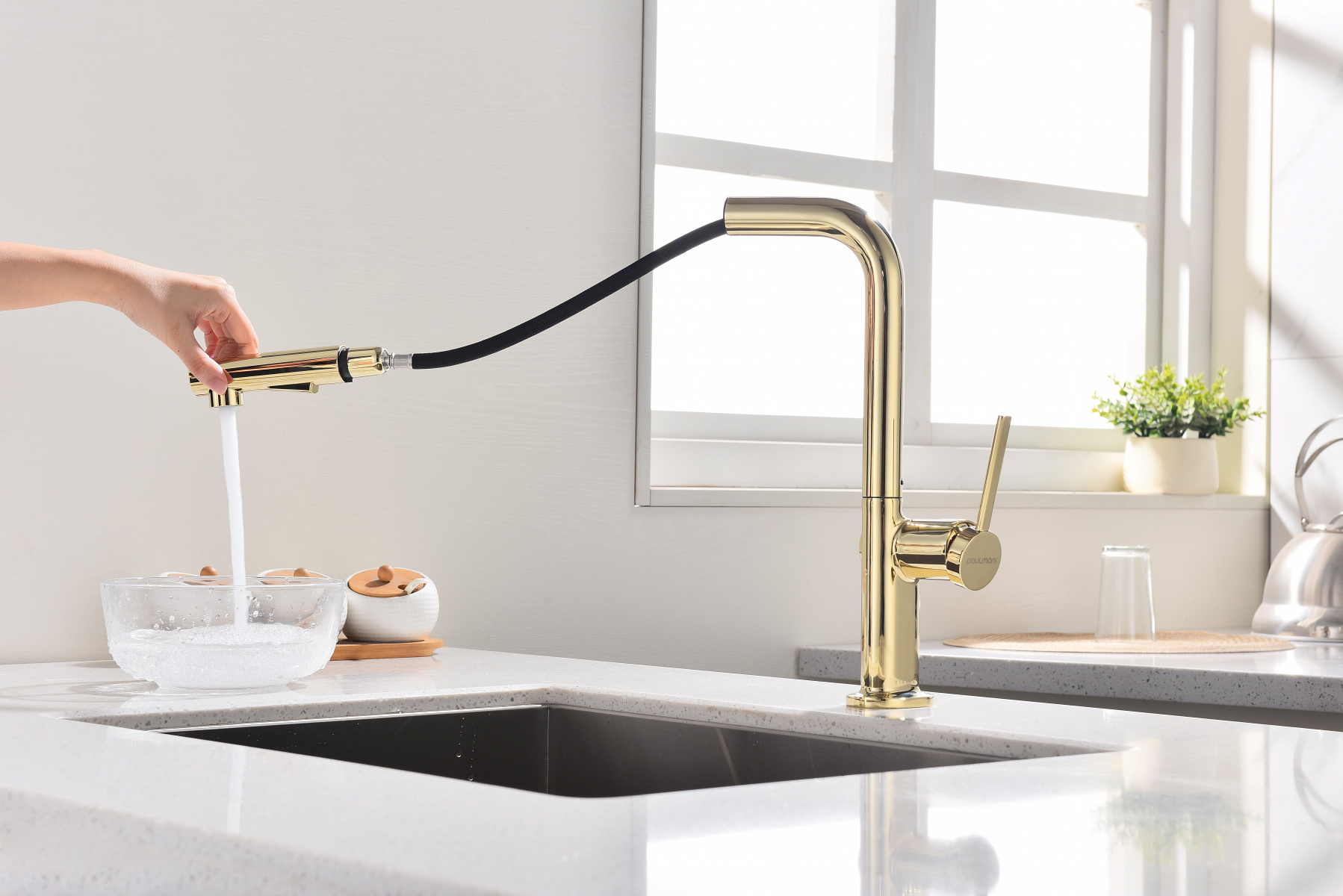 Превью картинка Смеситель для кухни Paulmark NEO Ne214419-G Золото G #7