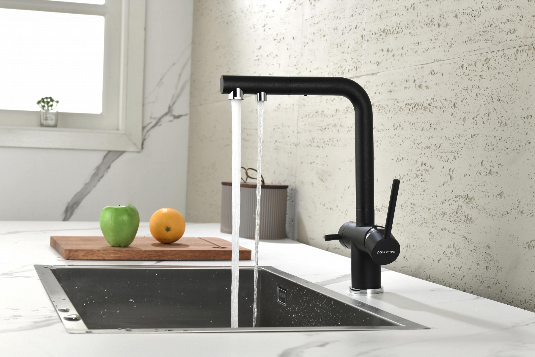 Превью картинка Смеситель для кухни Paulmark SERPENTINE Se213222-BLM Черный #14