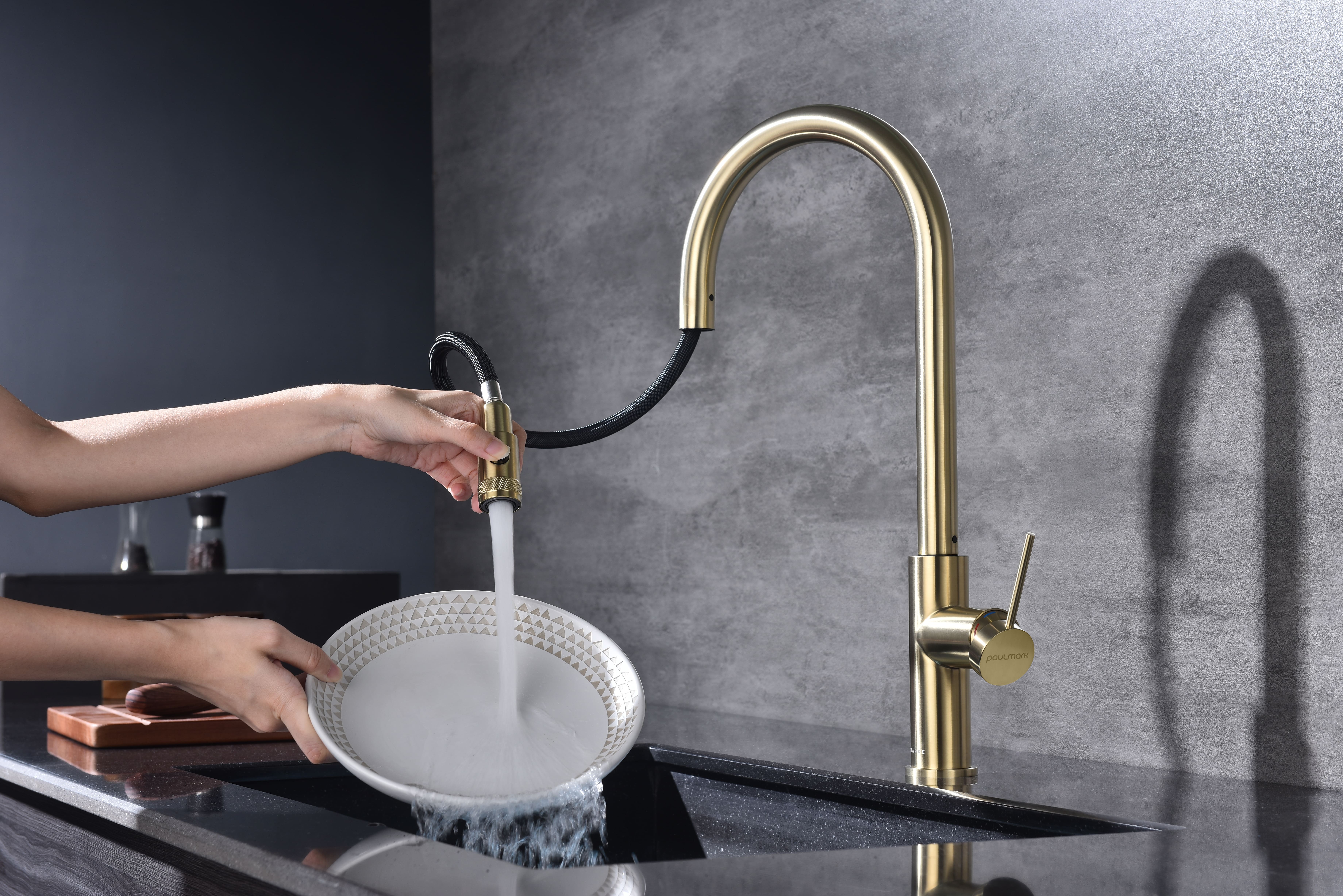 Превью картинка Смеситель для кухни Paulmark GALANT Ga213077-LG Светлое золото #8