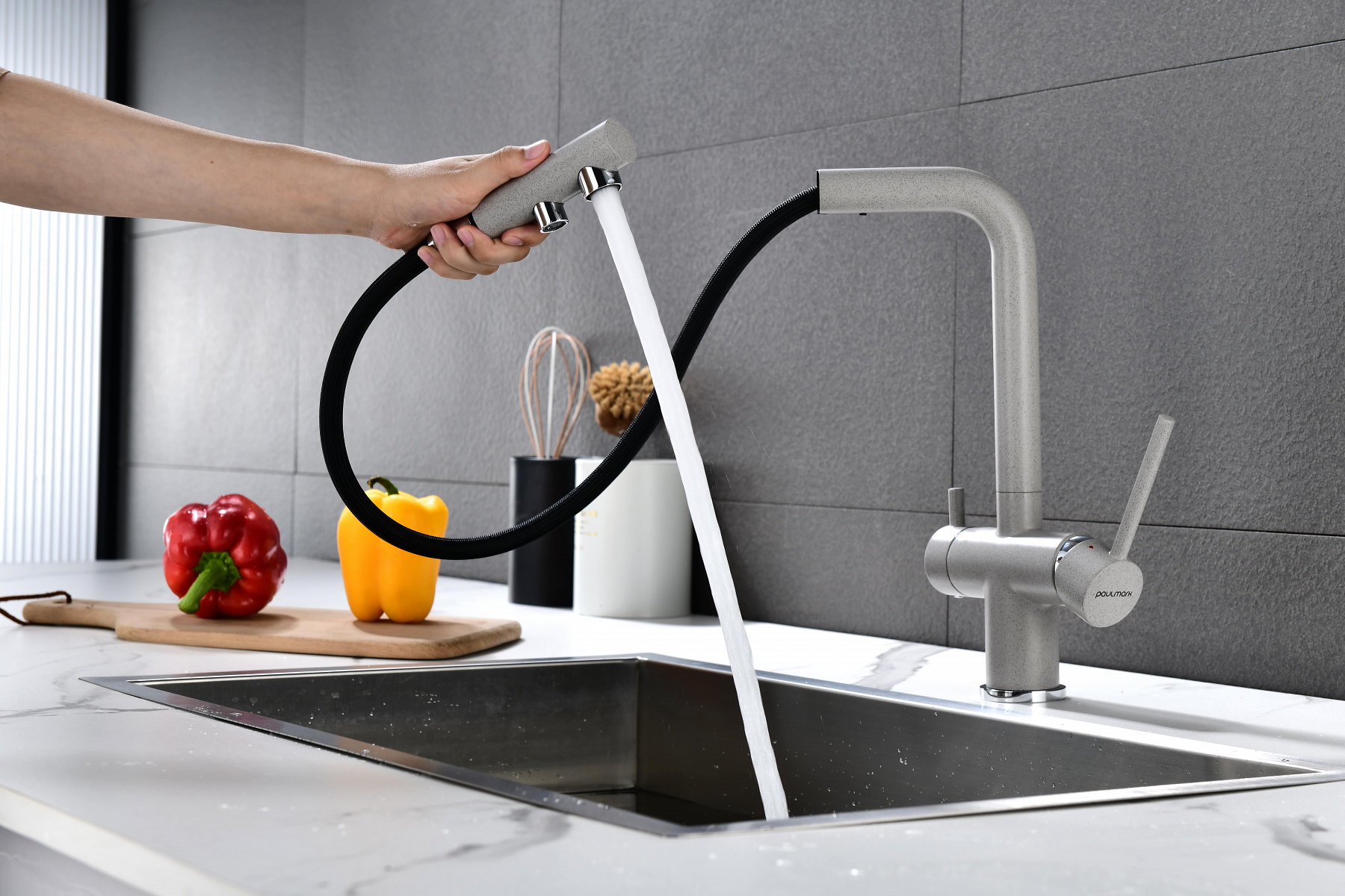 Превью картинка Смеситель для кухни Paulmark SERPENTINE Se213222-DG Графит DG #14