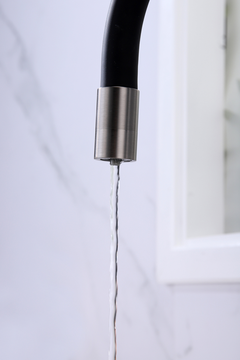 Превью картинка Смеситель для кухни Paulmark SALIX Sa213419-GM Вороненая сталь GM #9