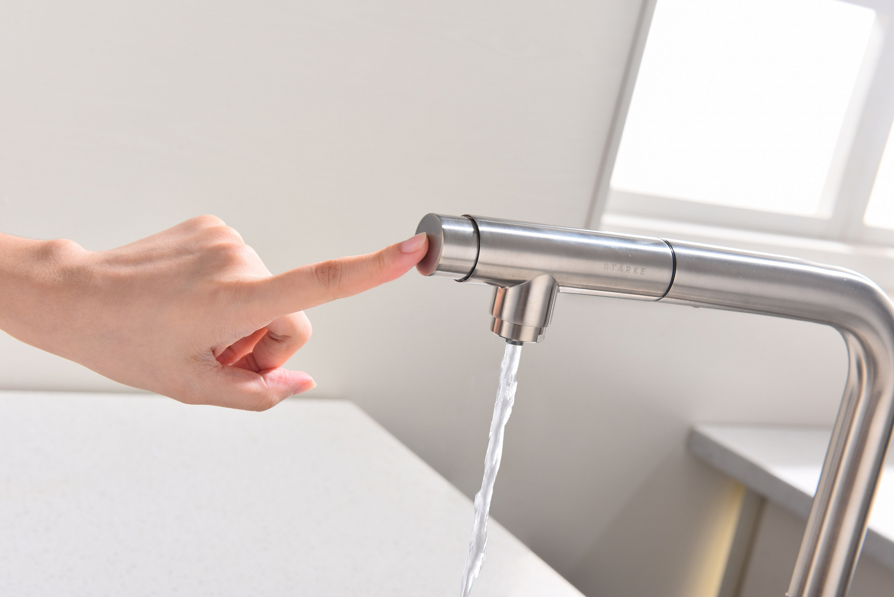 Превью картинка Смеситель для кухни Paulmark URBAN Ur213104-BS Брашированная сталь #13