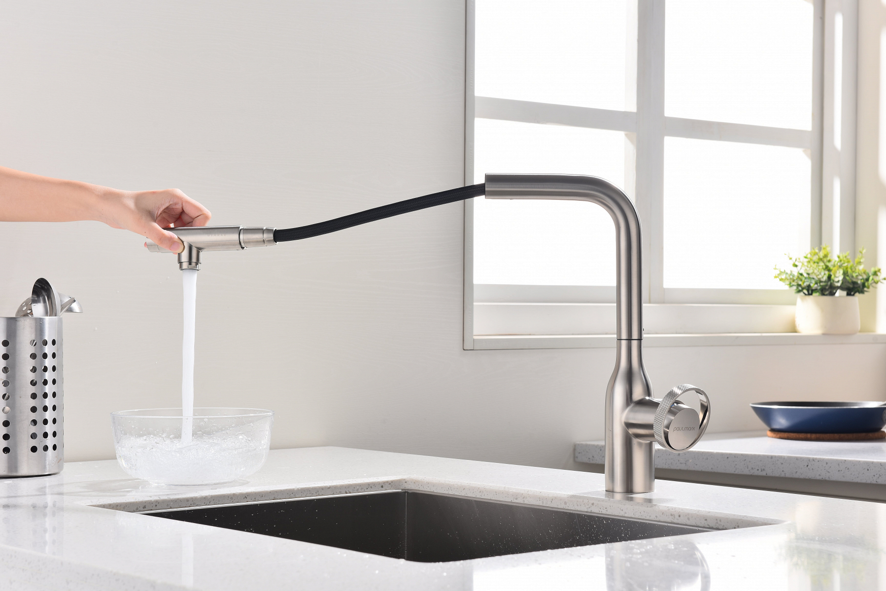 Превью картинка Смеситель для кухни Paulmark URBAN Ur213104-BS Брашированная сталь #11