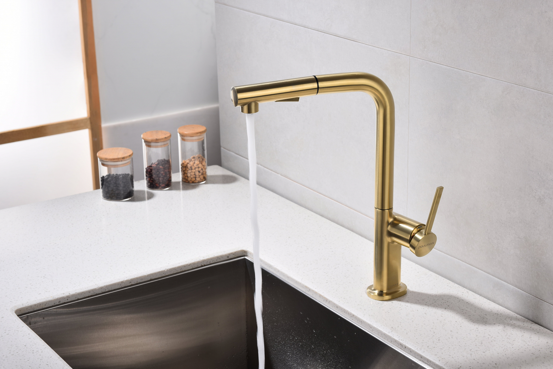 Превью картинка Смеситель для кухни Paulmark NEO Ne214419-LG Светлое золото #13