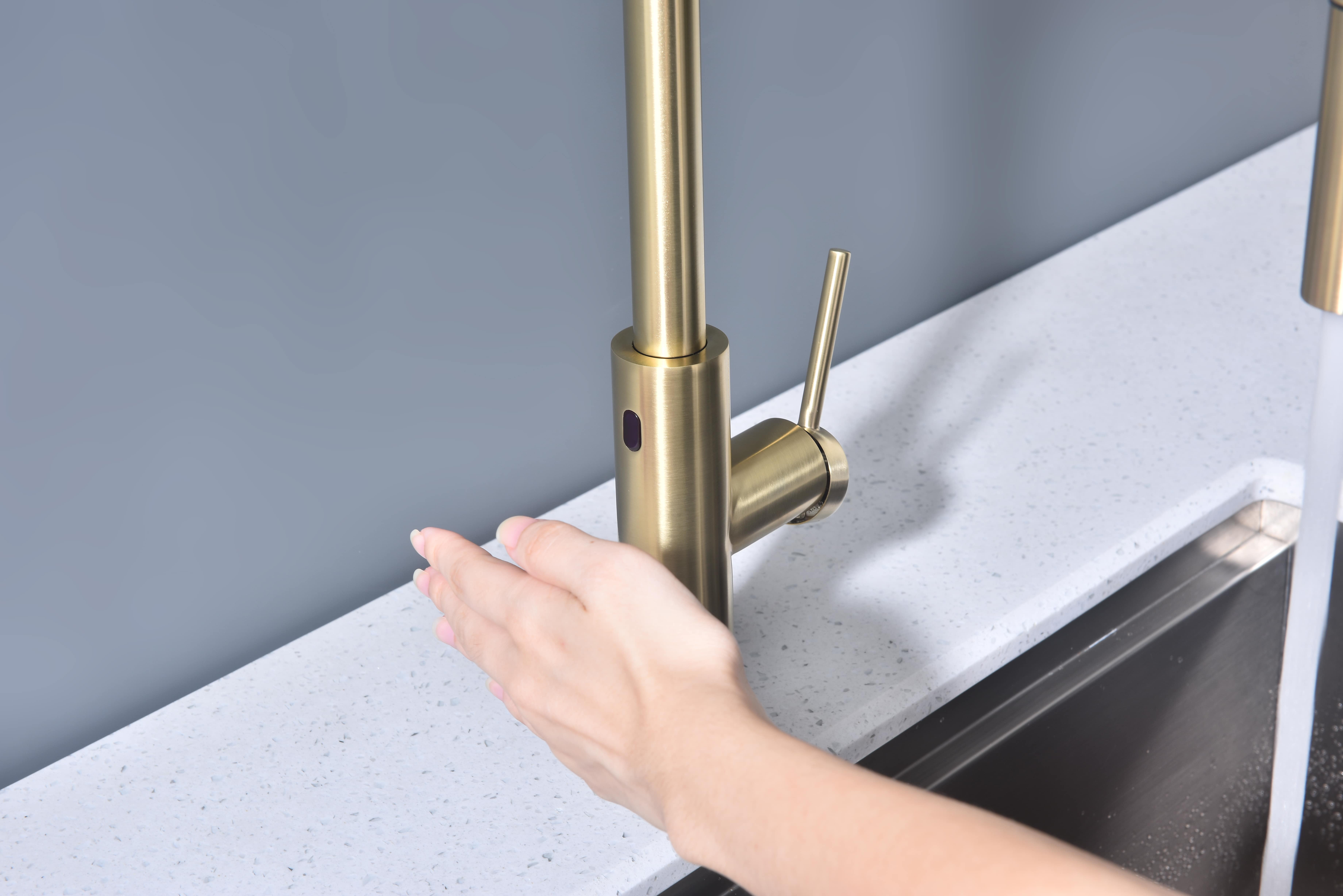 Превью картинка Смеситель для кухни Paulmark SENSO Se215180-LG Светлое золото #8