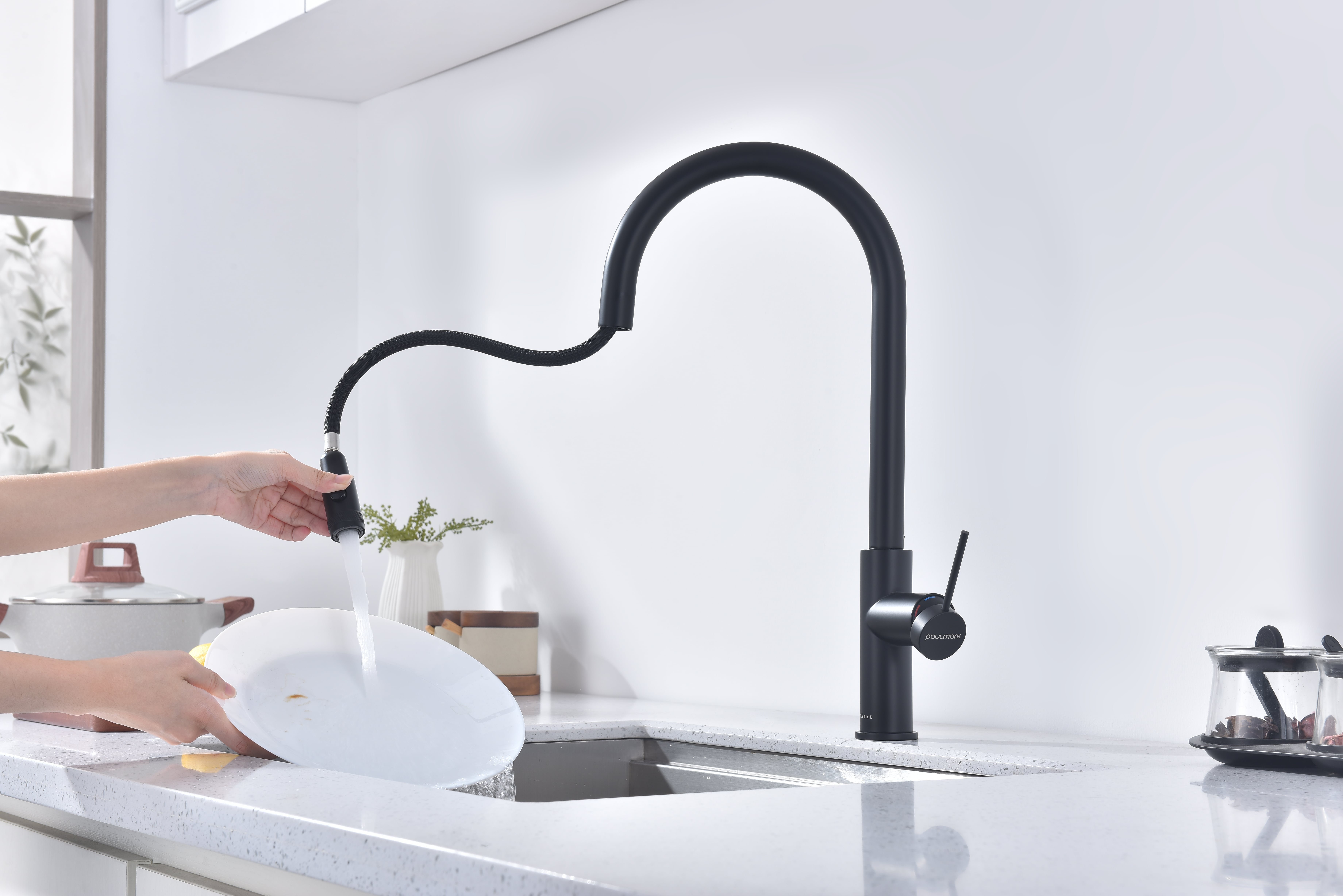 Превью картинка Смеситель для кухни Paulmark GALANT Ga213077-AN Антрацит #12