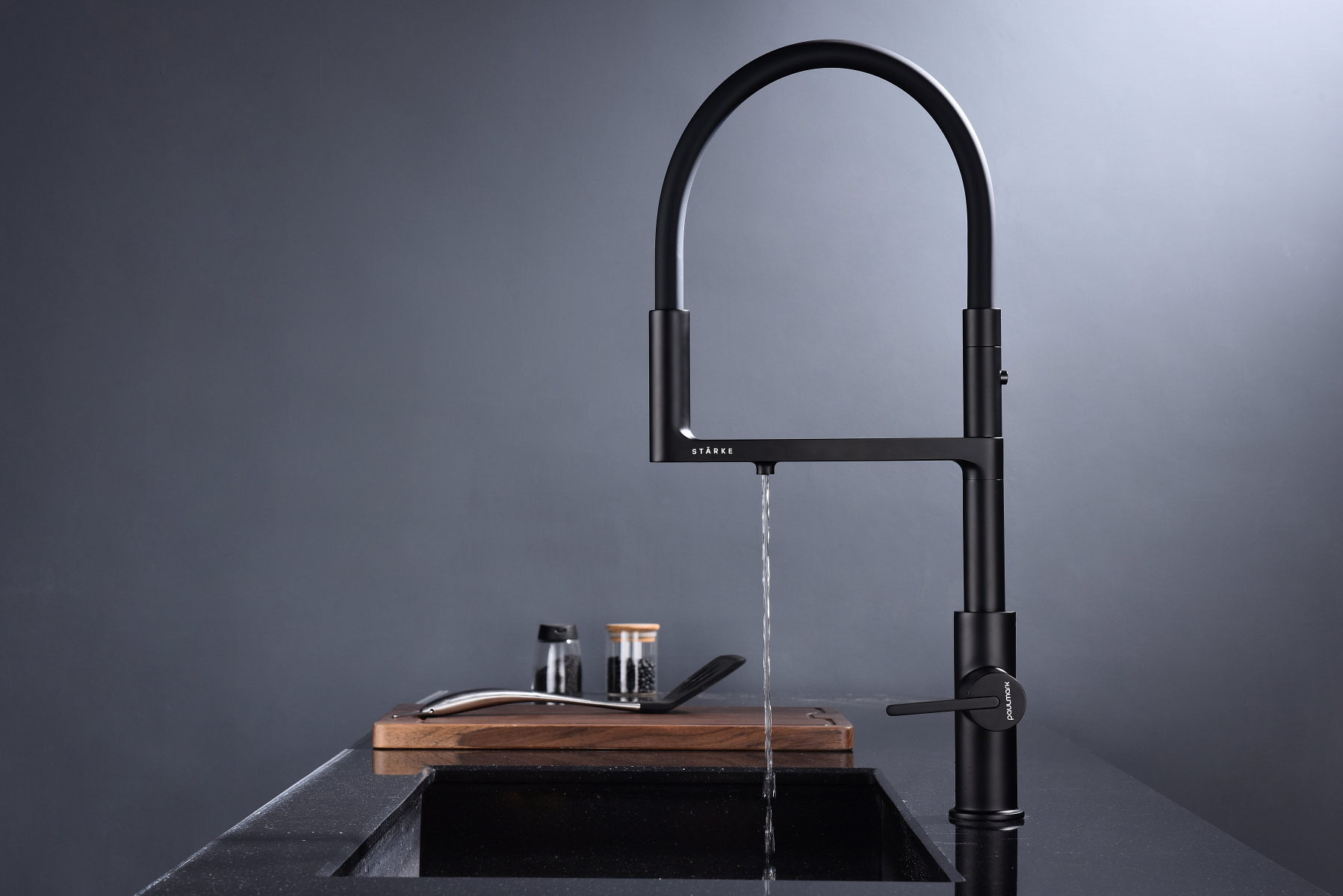 Превью картинка Смеситель для кухни Paulmark TORNADO To213402-AN Антрацит #7