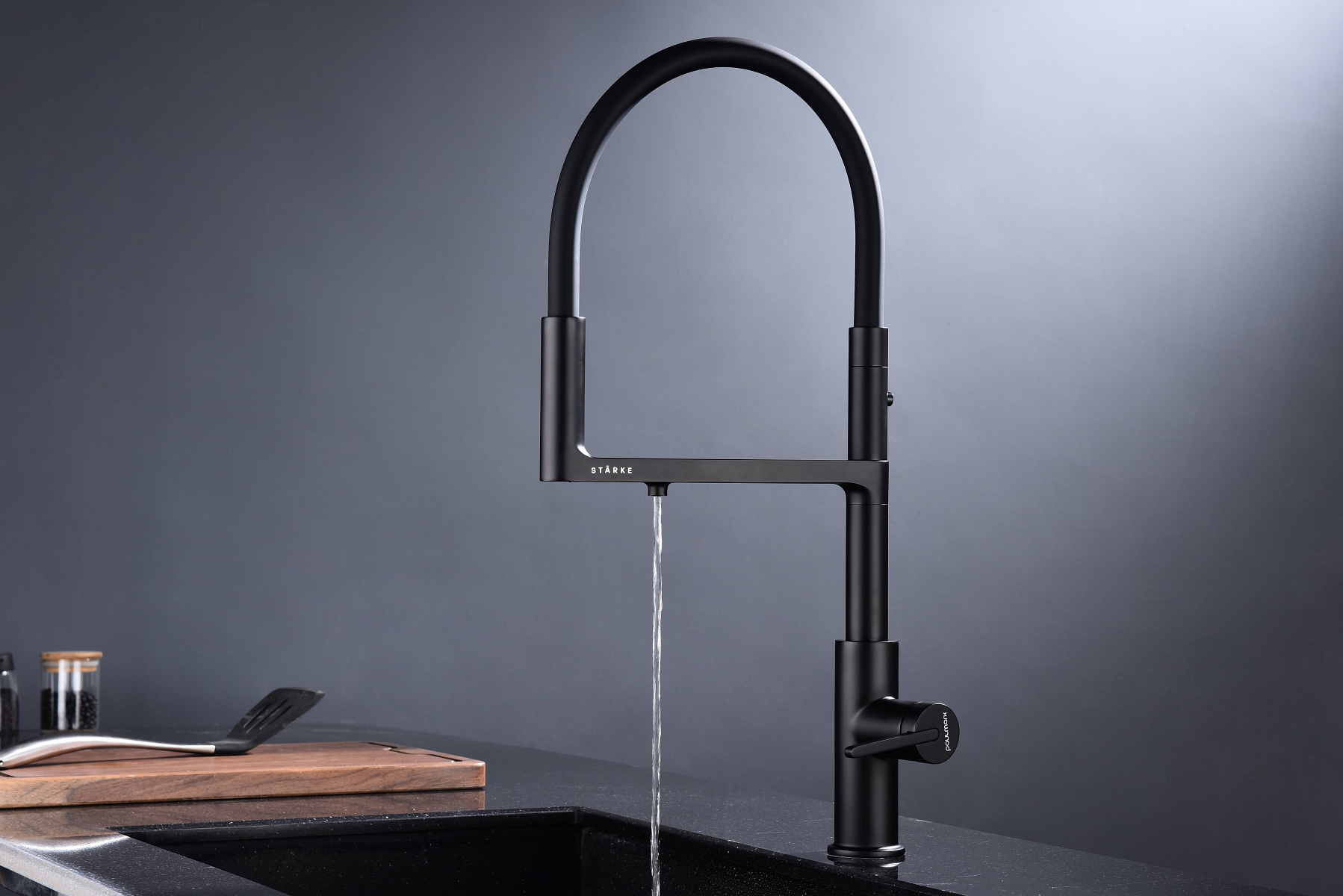 Превью картинка Смеситель для кухни Paulmark TORNADO To213402-AN Антрацит #6