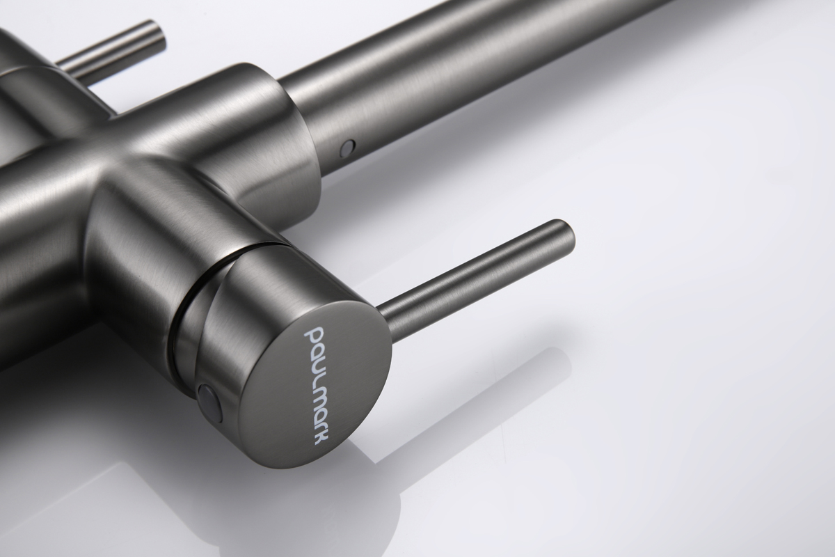 Превью картинка Смеситель для кухни Paulmark LANGE La214212-GM Вороненая сталь GM #13