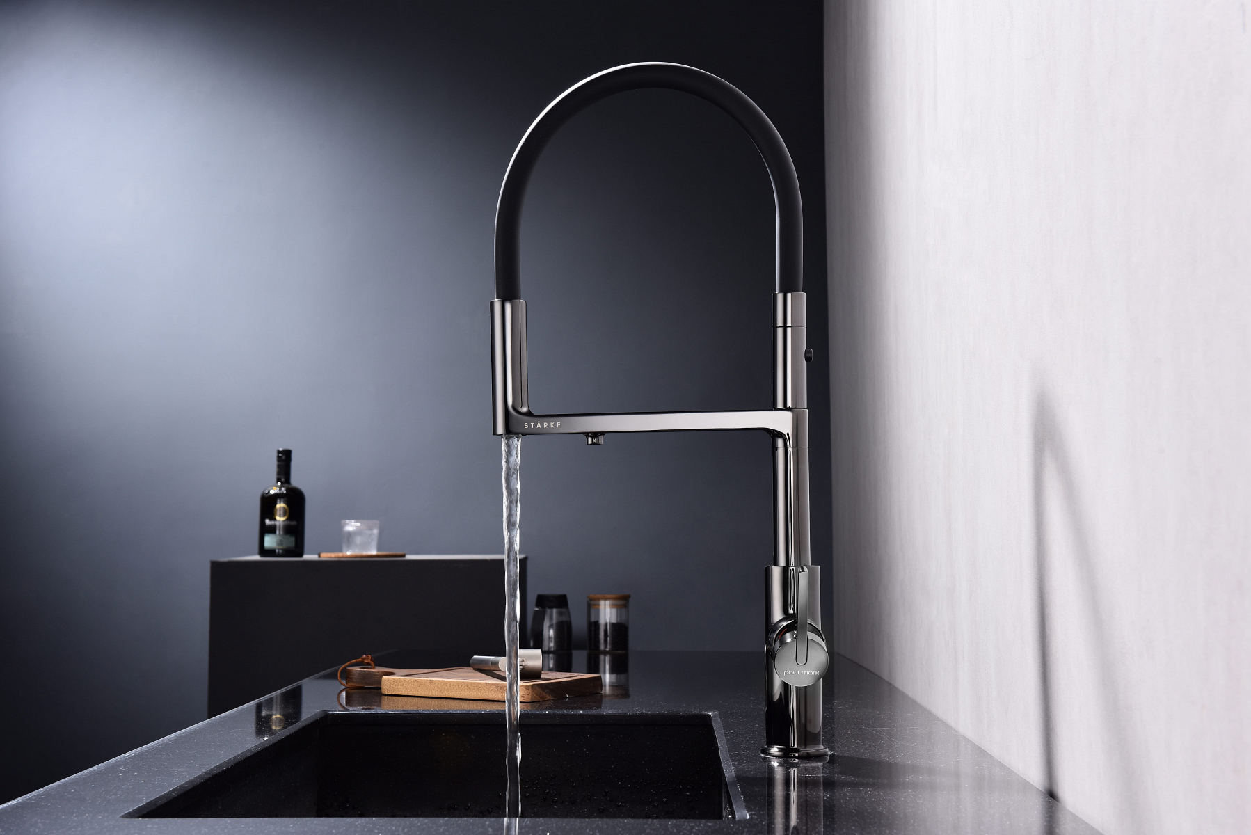 Превью картинка Смеситель для кухни Paulmark TORNADO To213402-GB Глянцевый чёрный Gb #10