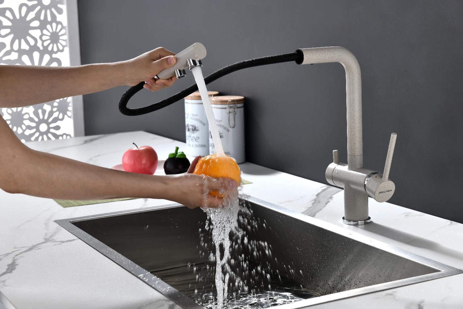 Превью картинка Смеситель для кухни Paulmark SERPENTINE Se213222-BE Бежевый #13