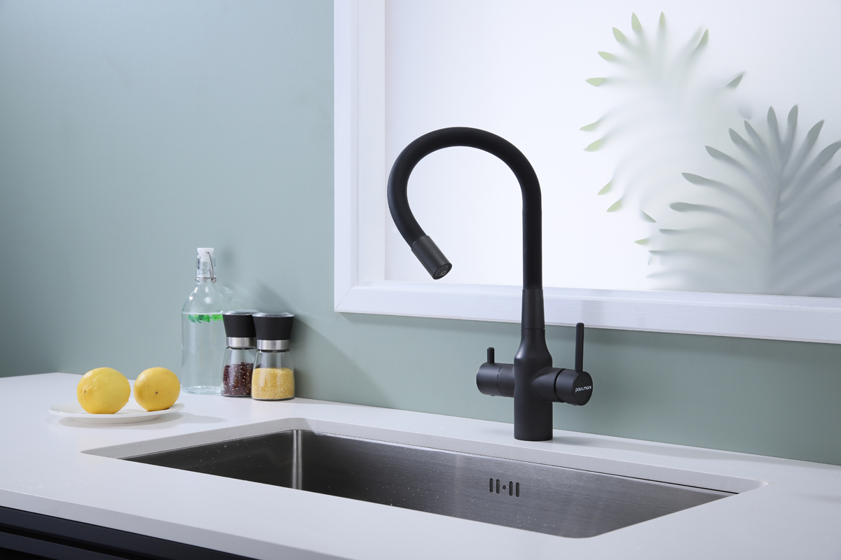 Превью картинка Смеситель для кухни Paulmark SALIX Sa213419-AN Антрацит #6