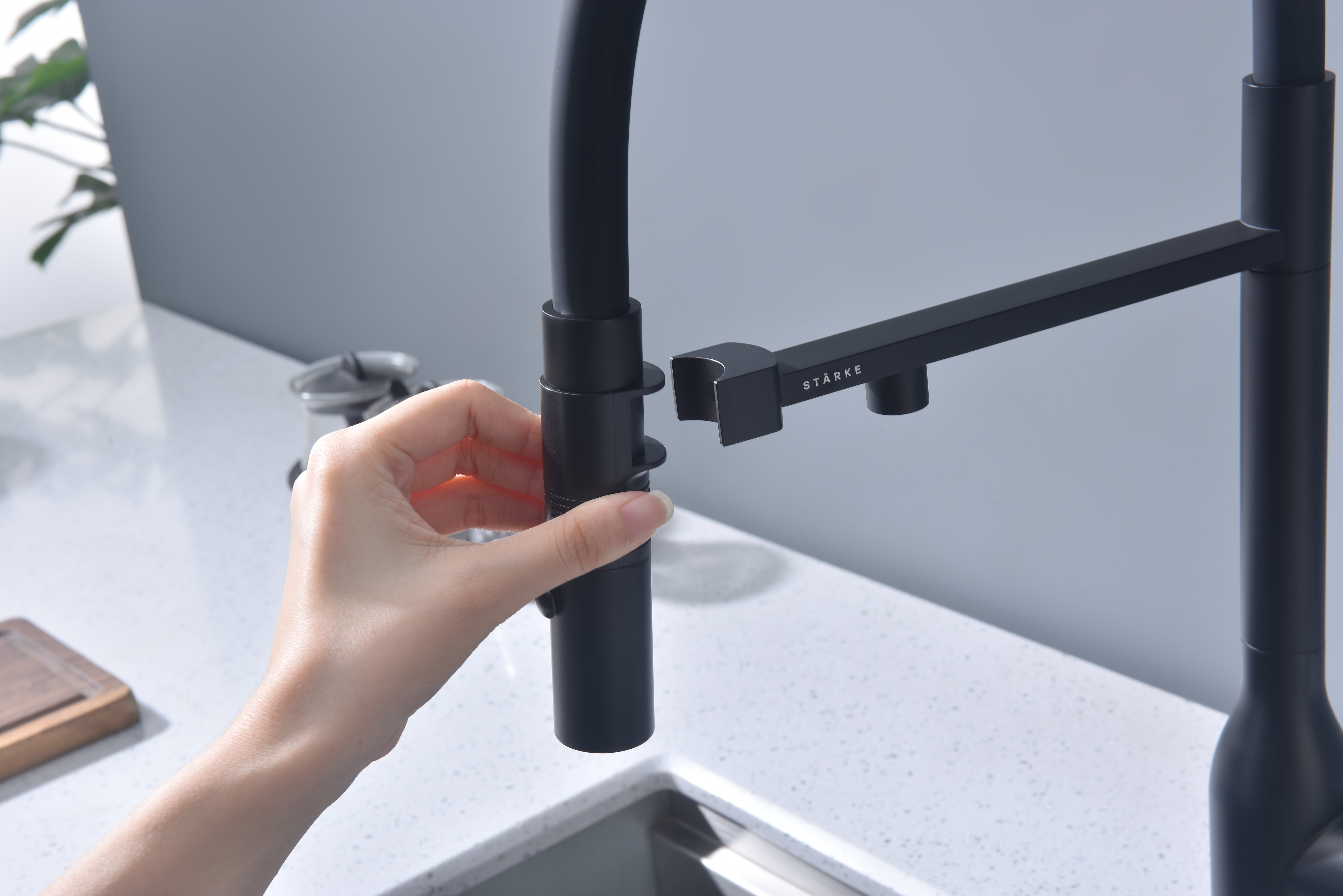 Превью картинка Смеситель для кухни Paulmark MAGNETO ONE Ma213188-AN Антрацит #9