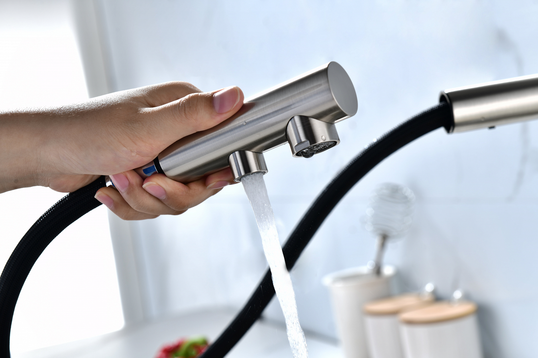 Превью картинка Смеситель для кухни Paulmark SERPENTINE Se213222-BS Брашированная сталь #5