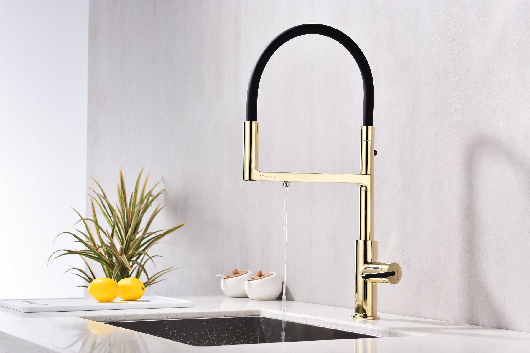 Превью картинка Смеситель для кухни Paulmark TORNADO To213402-G Золото G #9